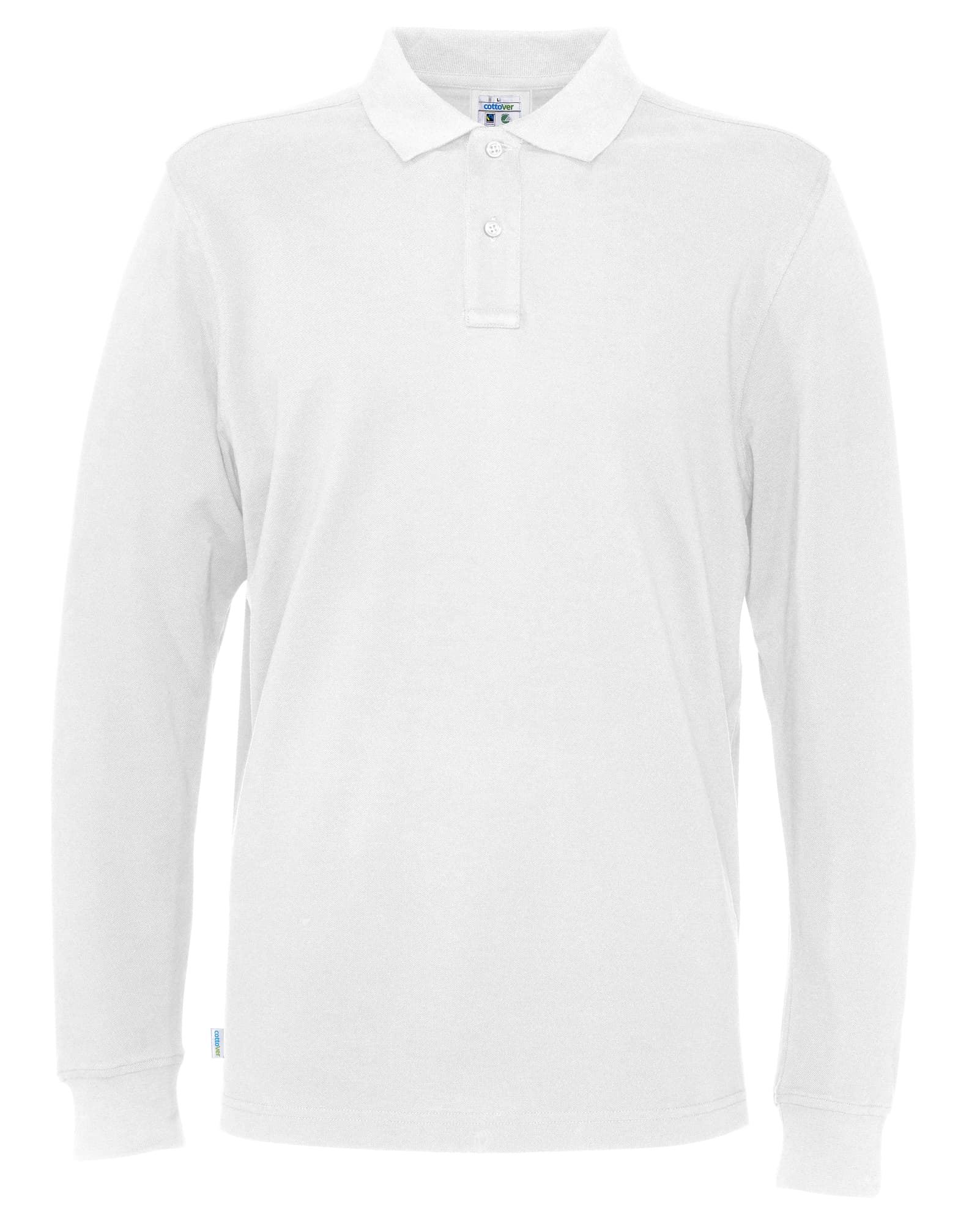 Pique LS Man, White