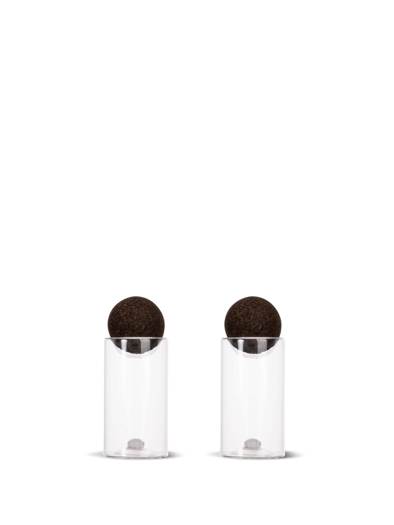 Nature salt- og peppersett med kork-kule, 2-pk
