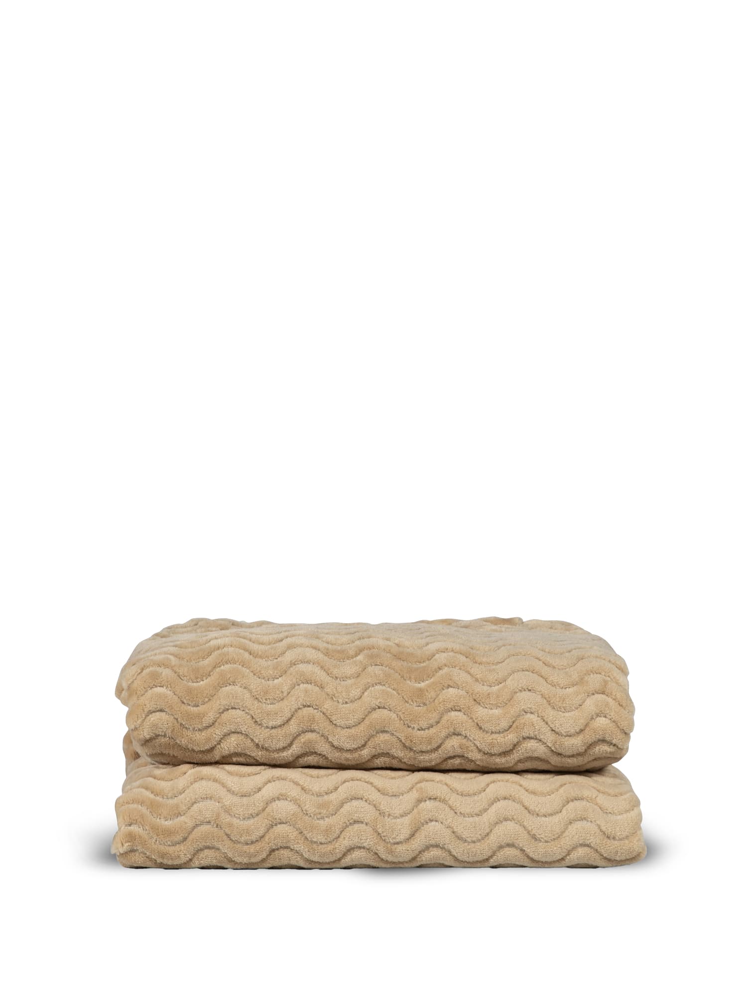 Agnes fleecepledd, beige
