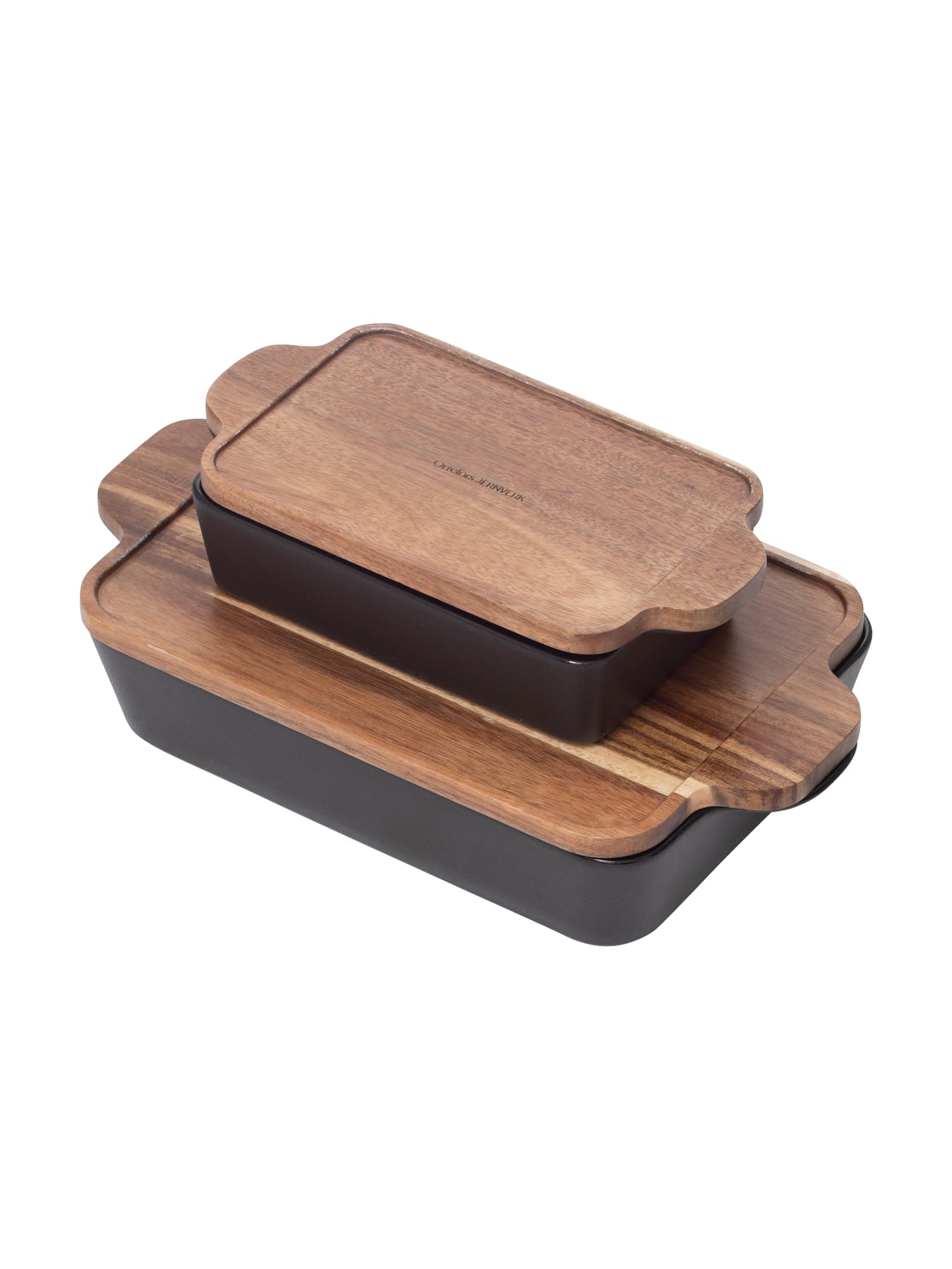 Gratengformer 2-pk. resirkulert steingods, Black
