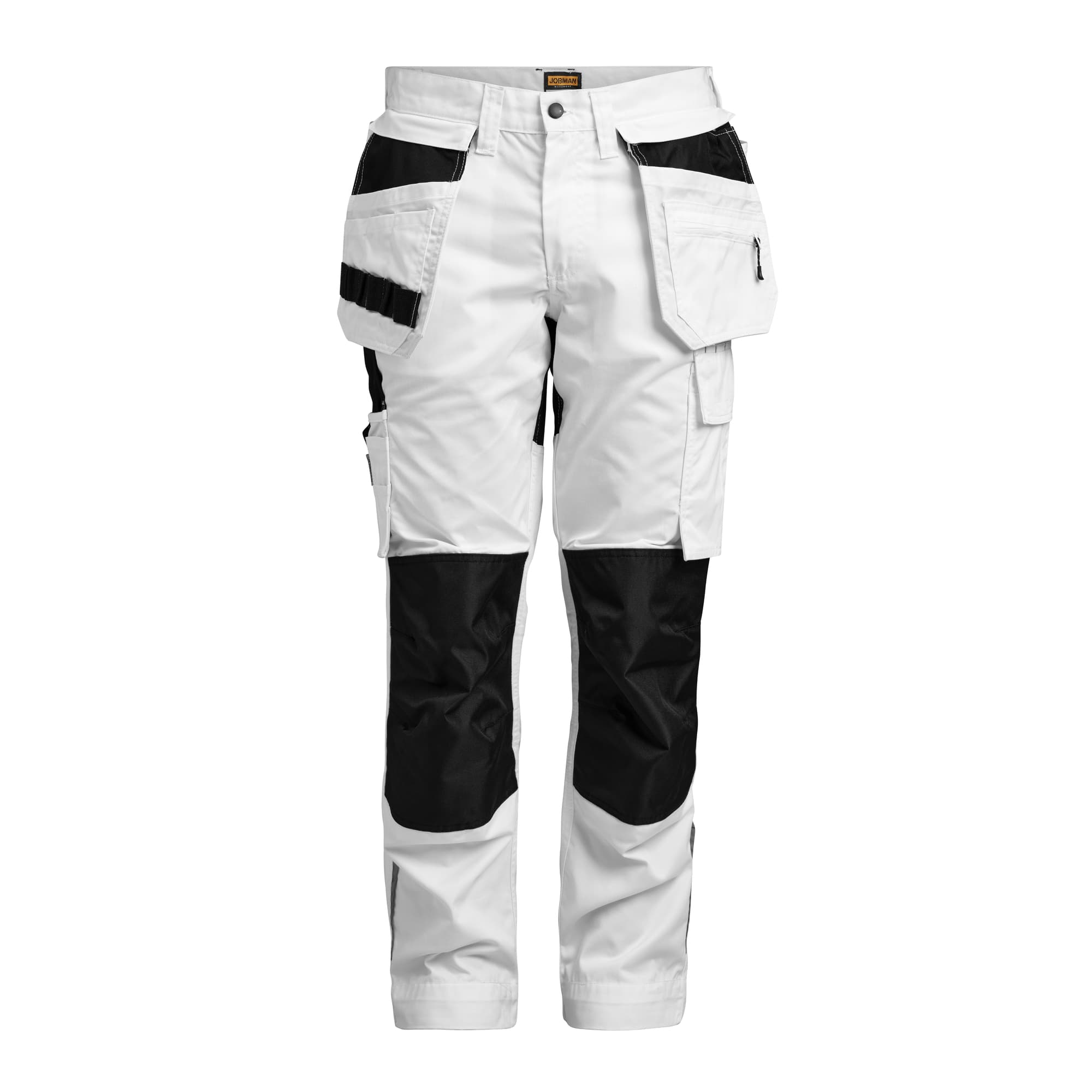 Women's Craftsman Trousers, White/Black