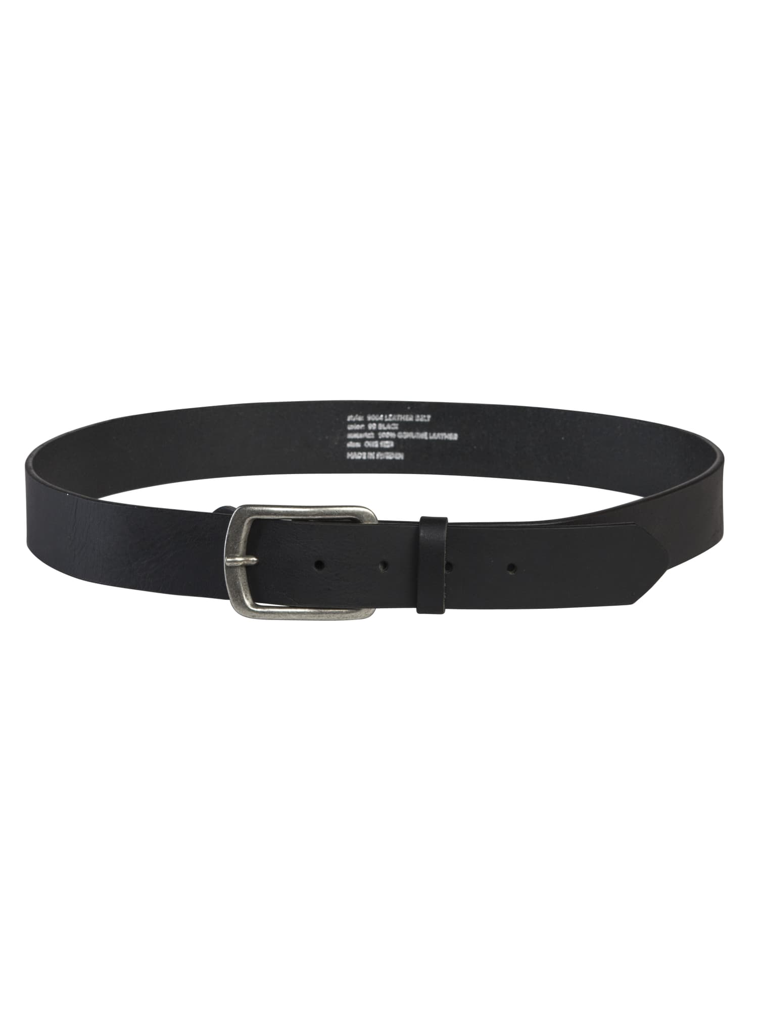 9004 Lærbelte, Black