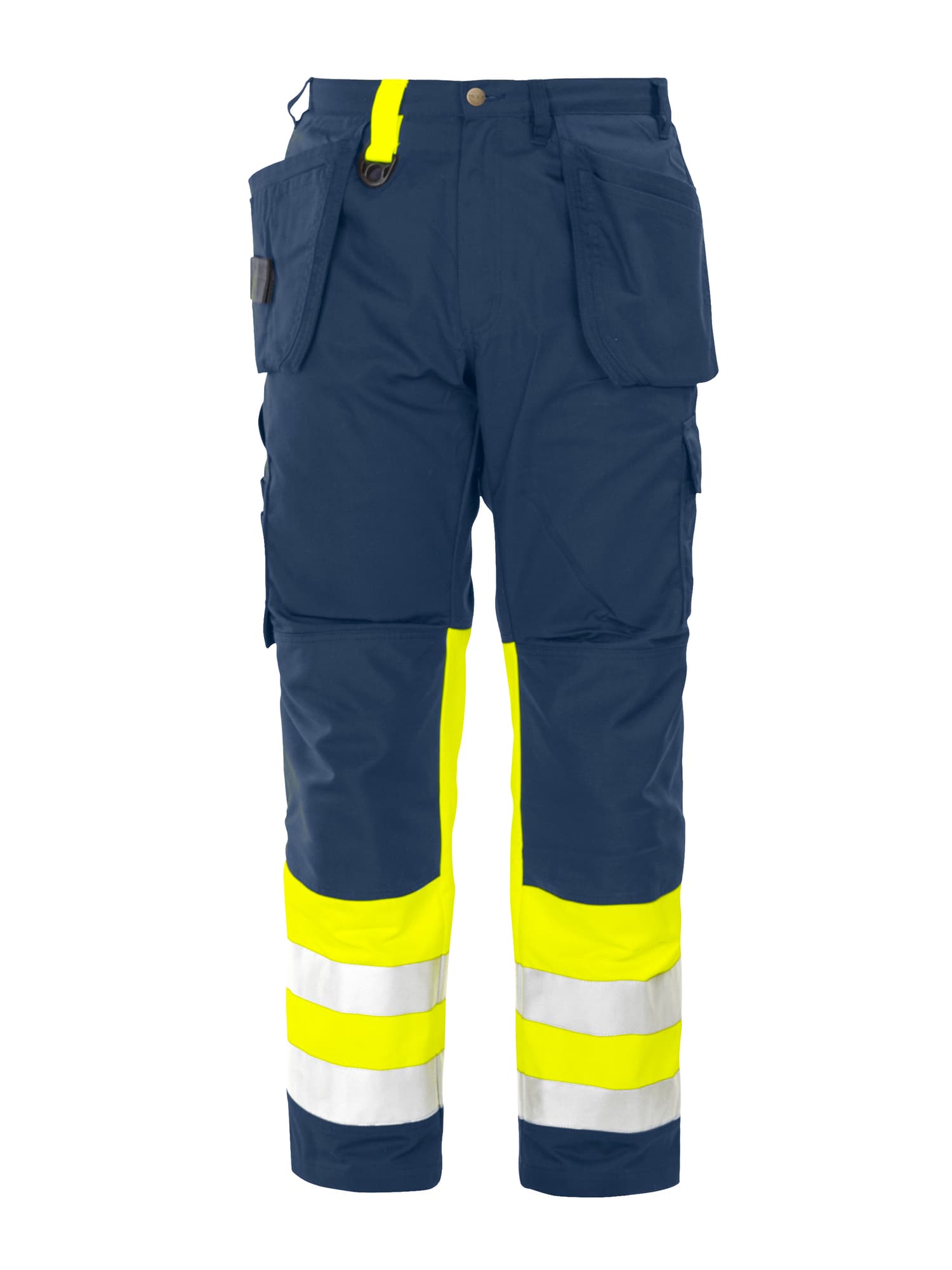 6502 Håndverksbukse EN ISO 20471 Kl 1, Yellow/Navy