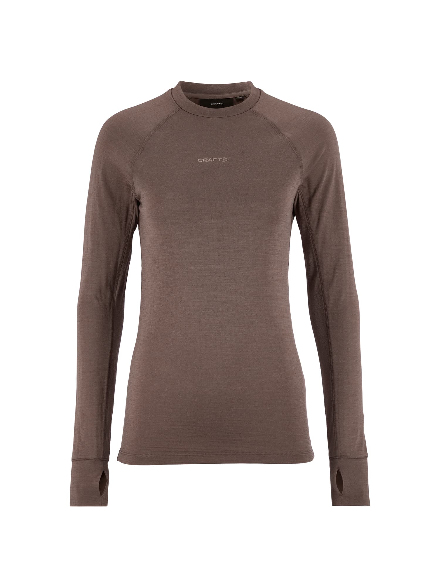 Wool Comfort RN LS W, Plum Taupe
