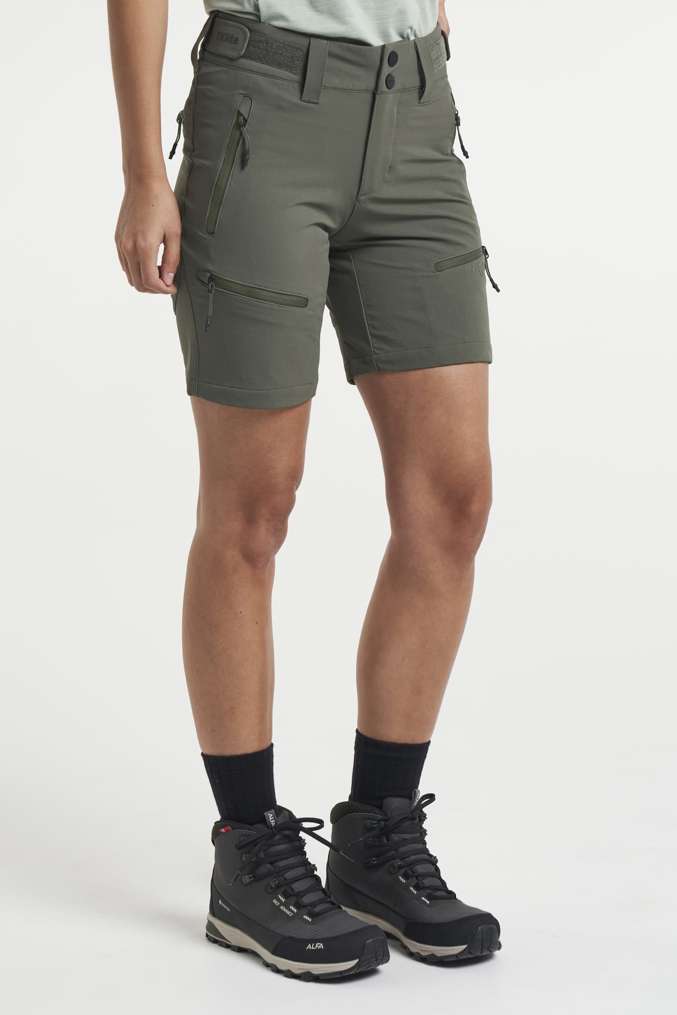 TXlite Flex Shorts Women, Dark Olive