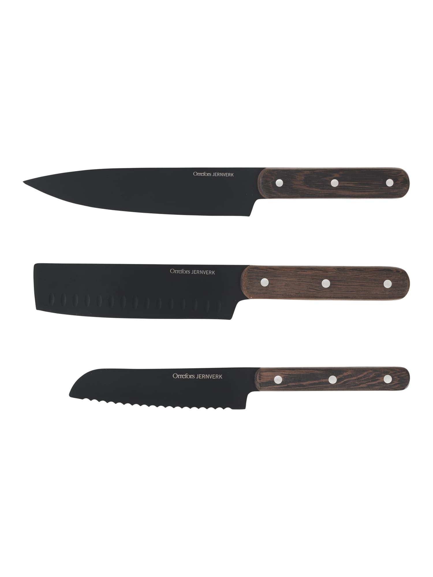 Knivsett 3-pk, Black