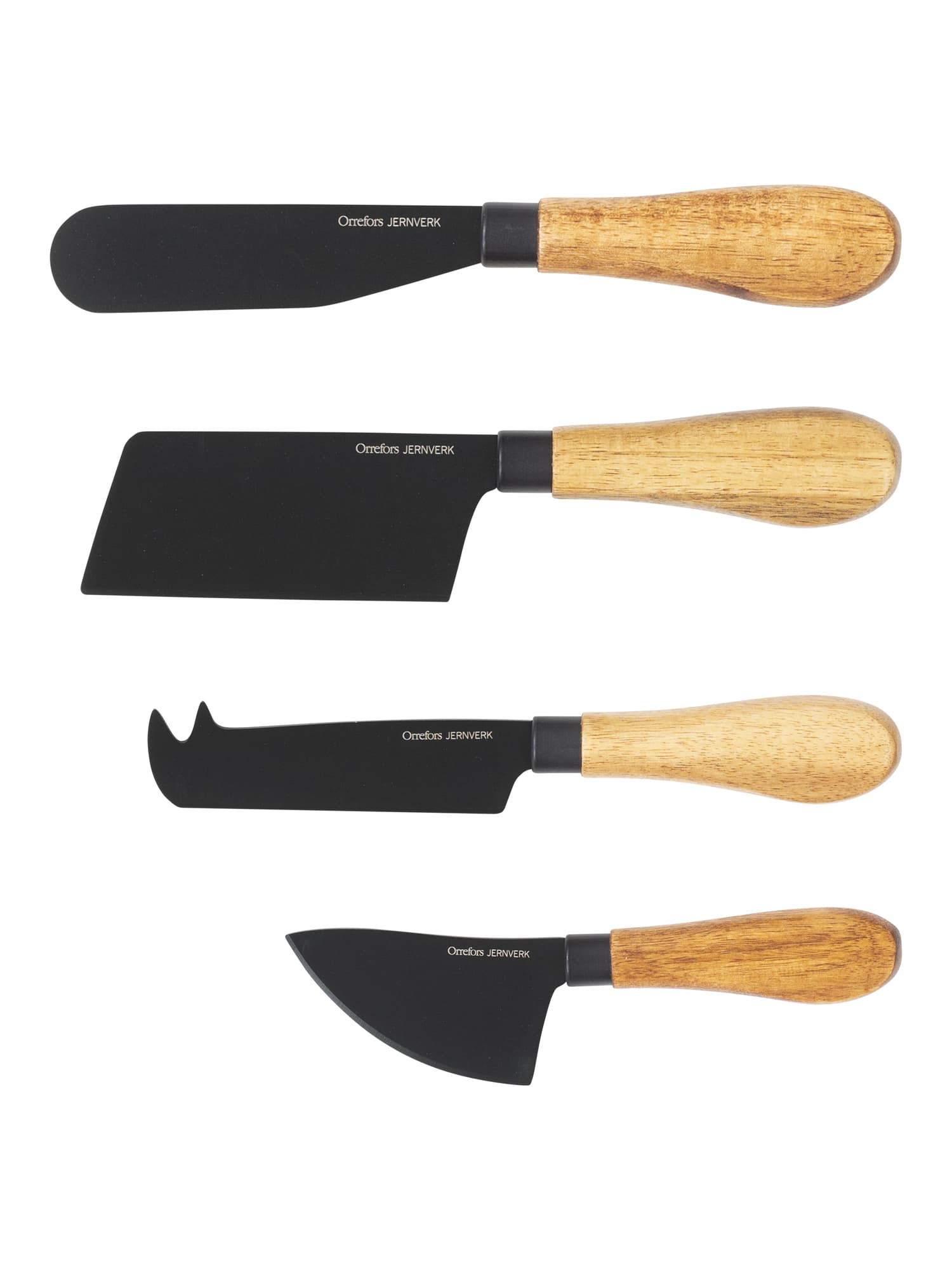 Ostekniver, 4-pk., Black