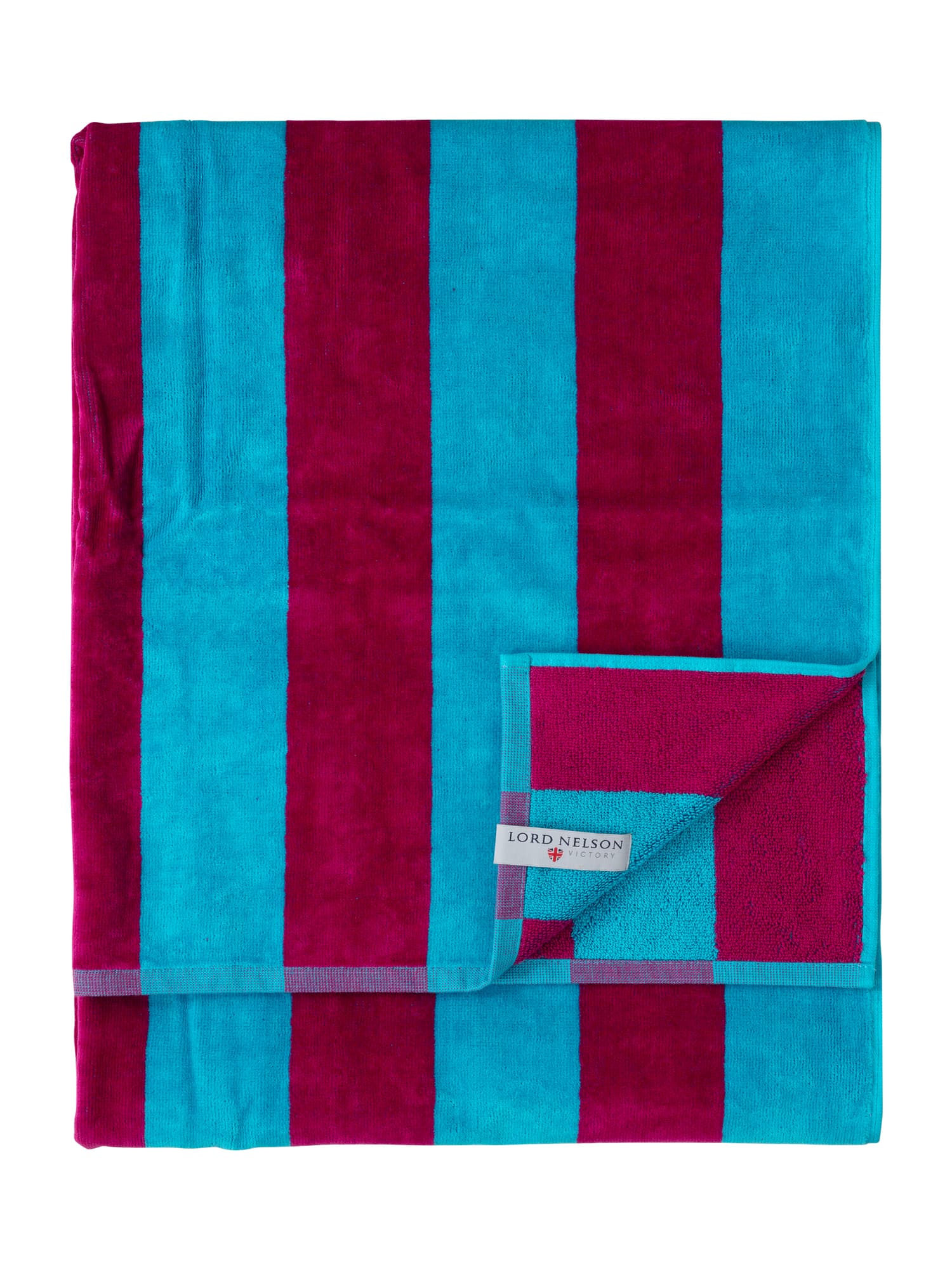 Badelaken Cabana, Turquoise/Cerise