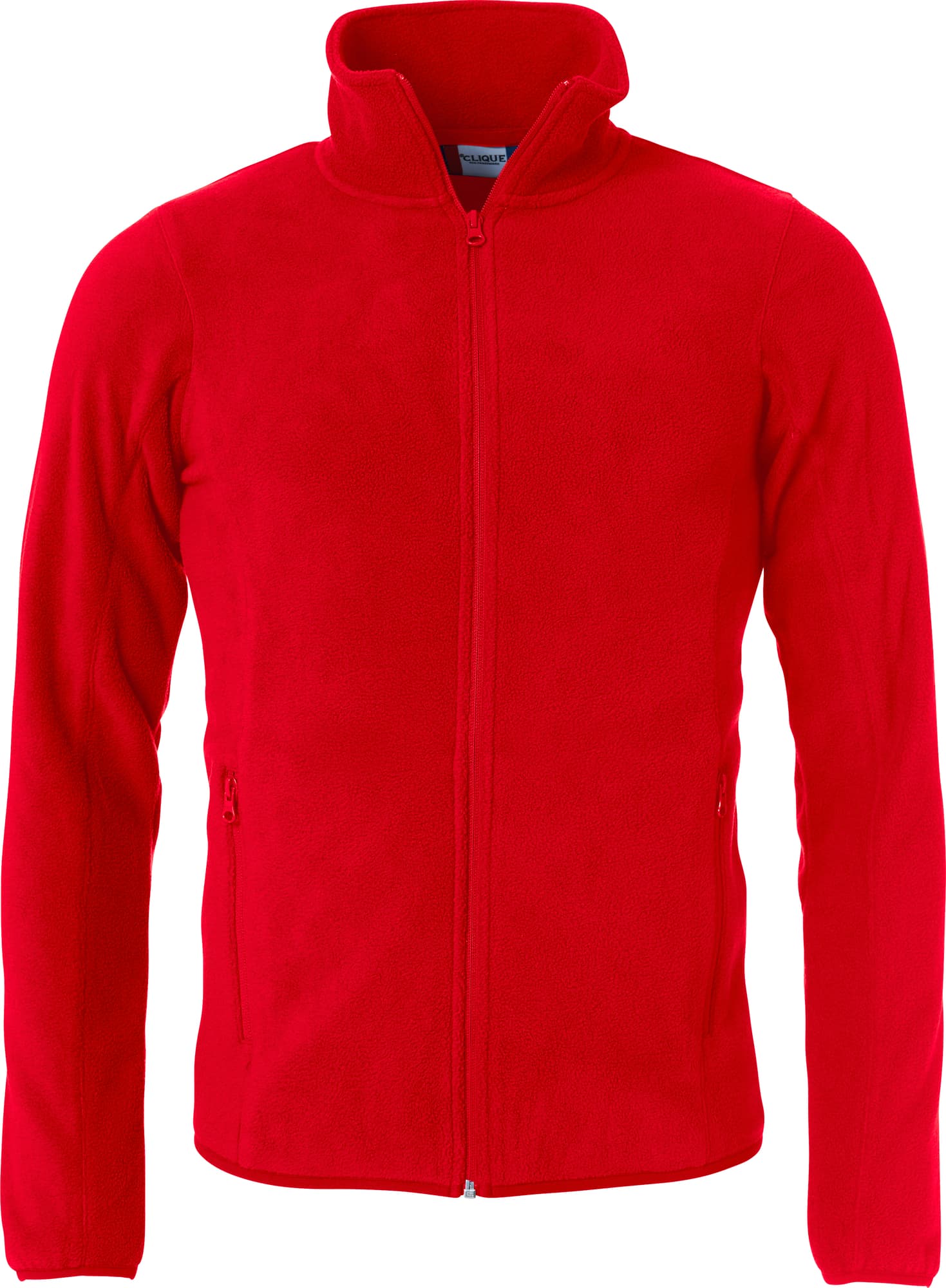 Basic Polar Fleece Jacket, Red