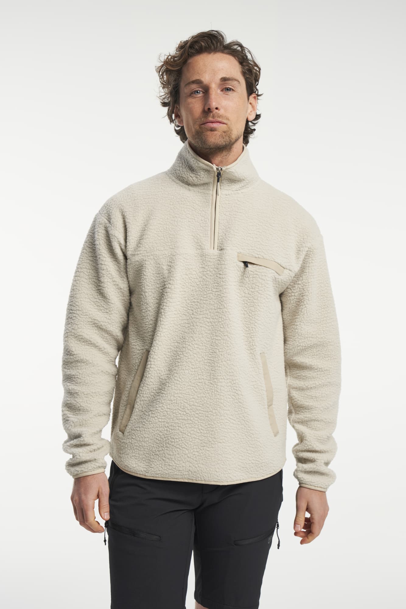Yoke Half Zip Men, Sand