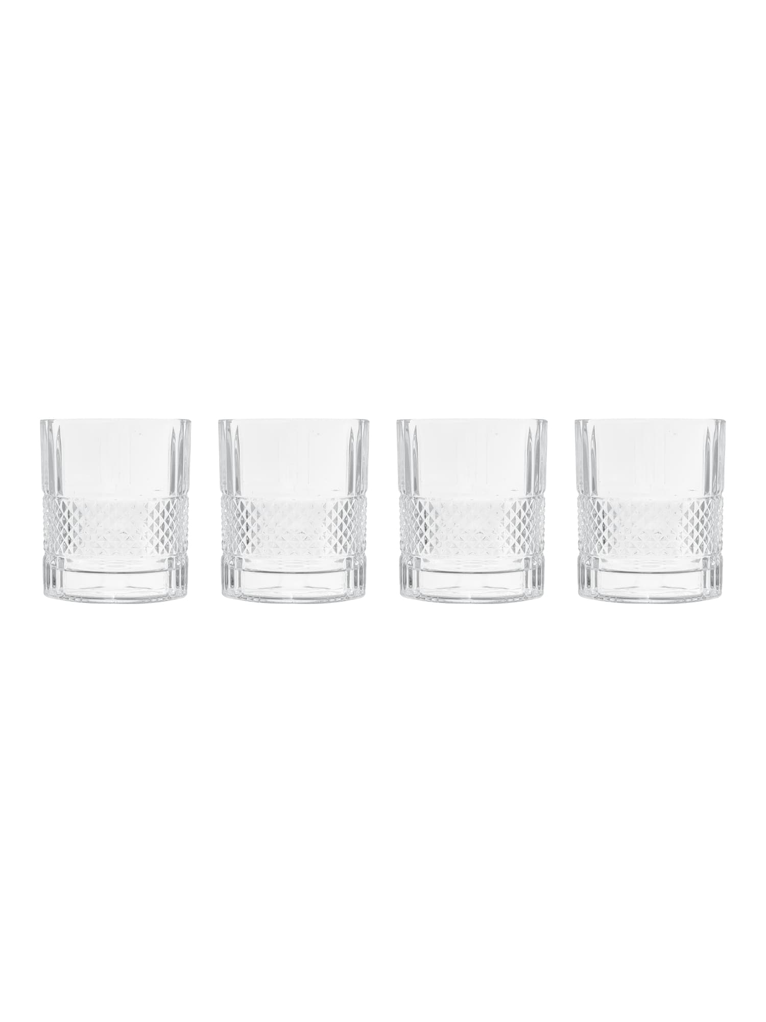 Roterende whiskeyglass 4-pk., Transparent