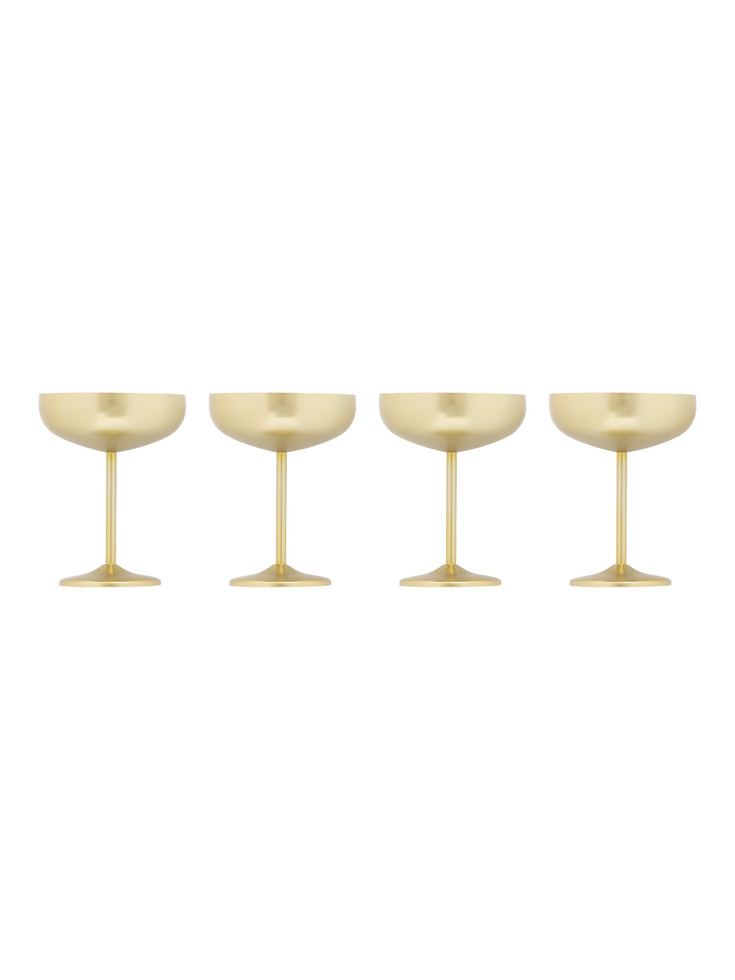 Champagne Coupe 4-pk., Gold