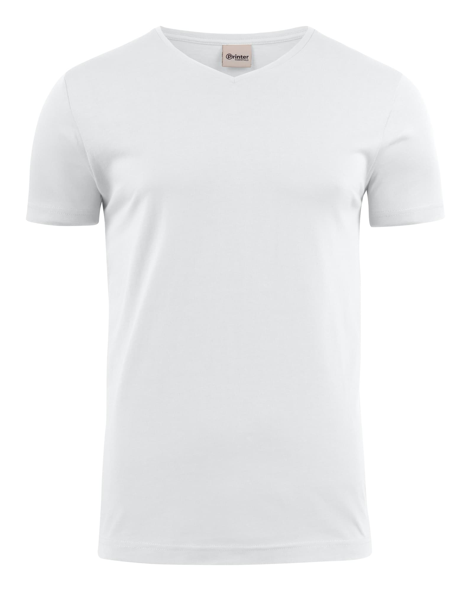 Heavy V-neck T-shirt, White