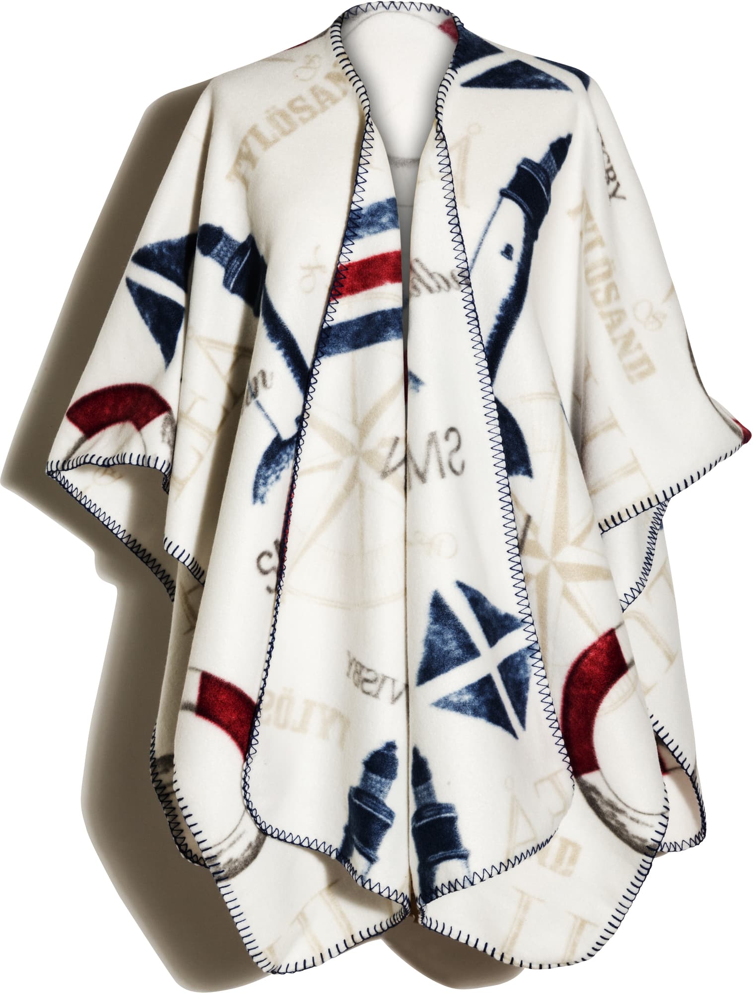 Lord Nelson Victory Fleeceponcho, White