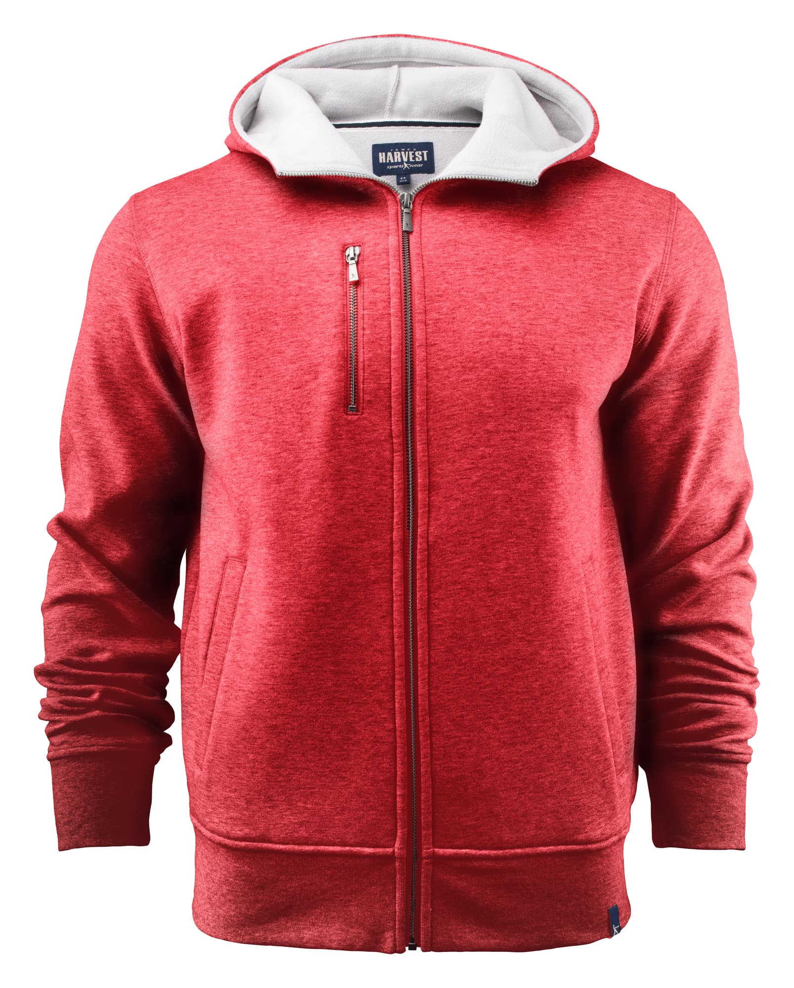 Parkwick Hooded Men Jacket, Red Melange