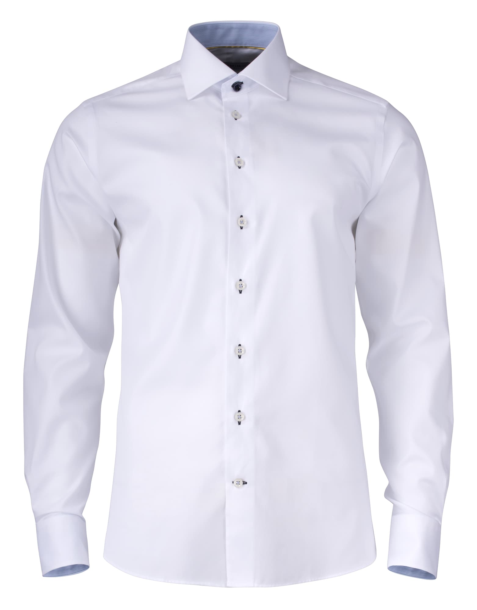YB51 Twill Slim, White/Sky Blue