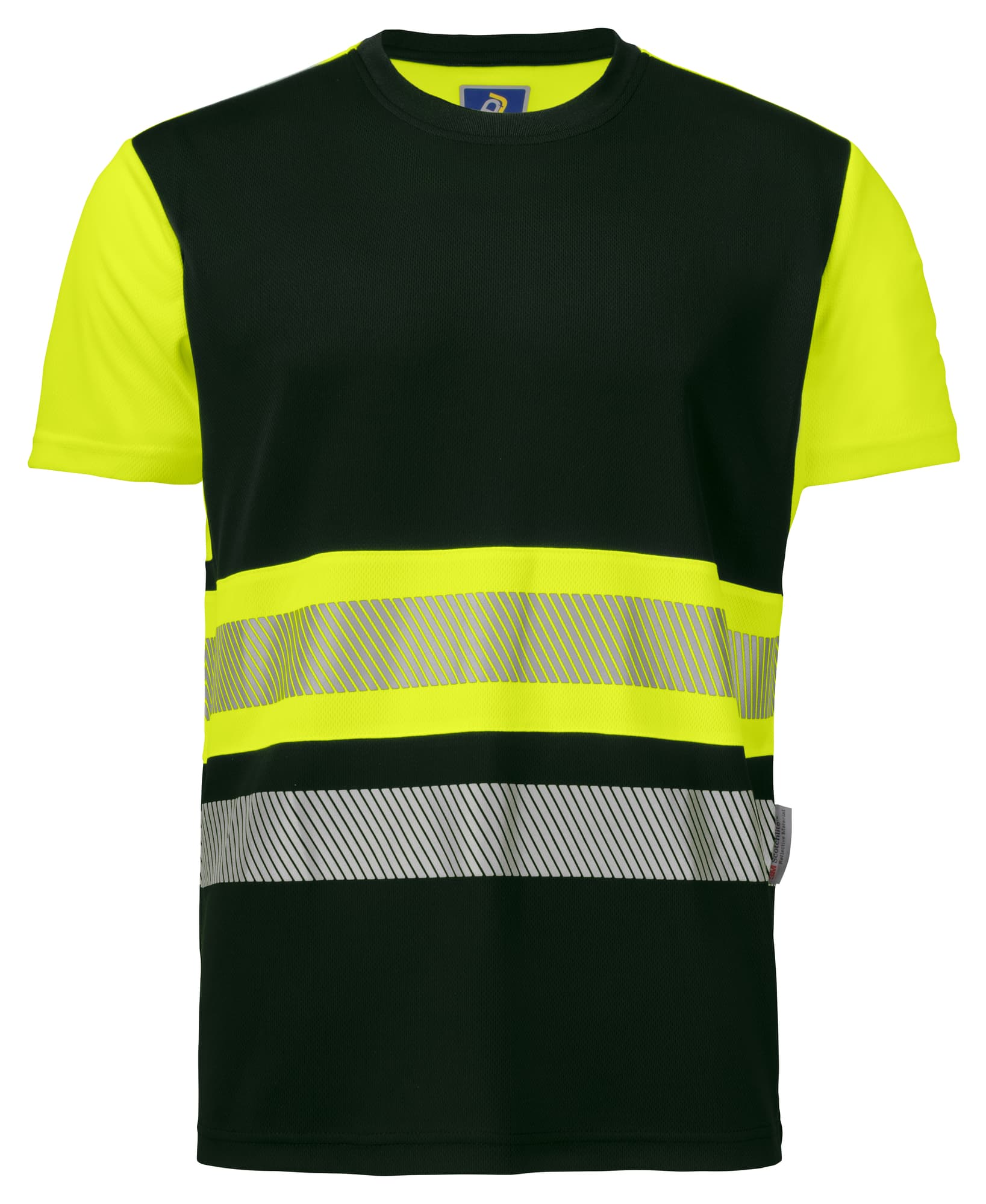 6020 T-skjorte EN ISO 20471 Kl 1, Yellow/Black