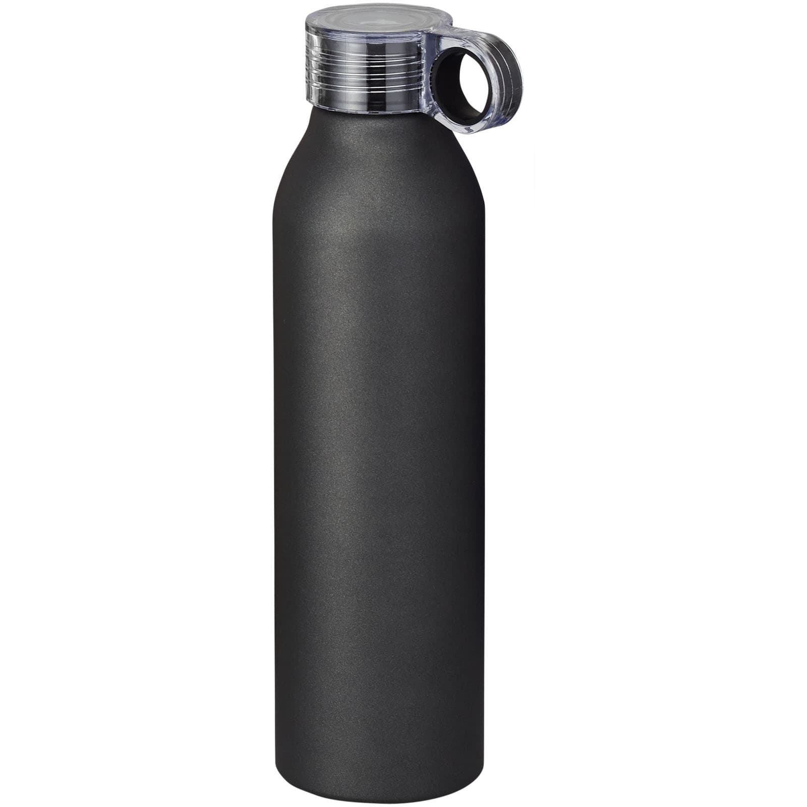 Grom aluminium sportsflaske, Solid svart