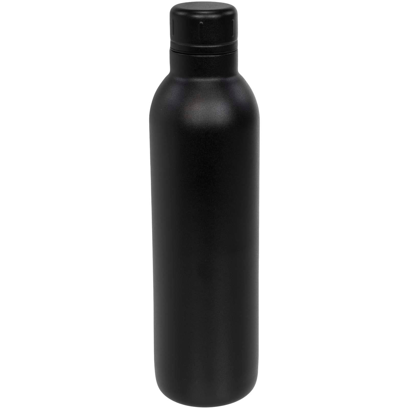 Odin 510 ml kobber-vakuumisolert drikkeflaske til trening, Solid svart