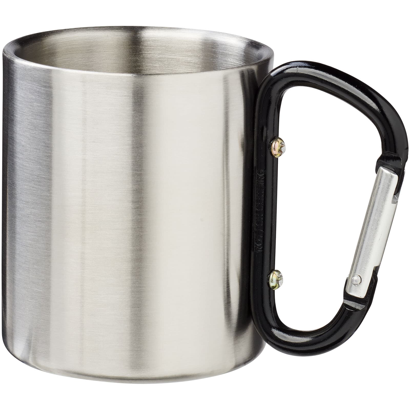 Alps 200 ml termokrus med karabinkrok, Solid svart