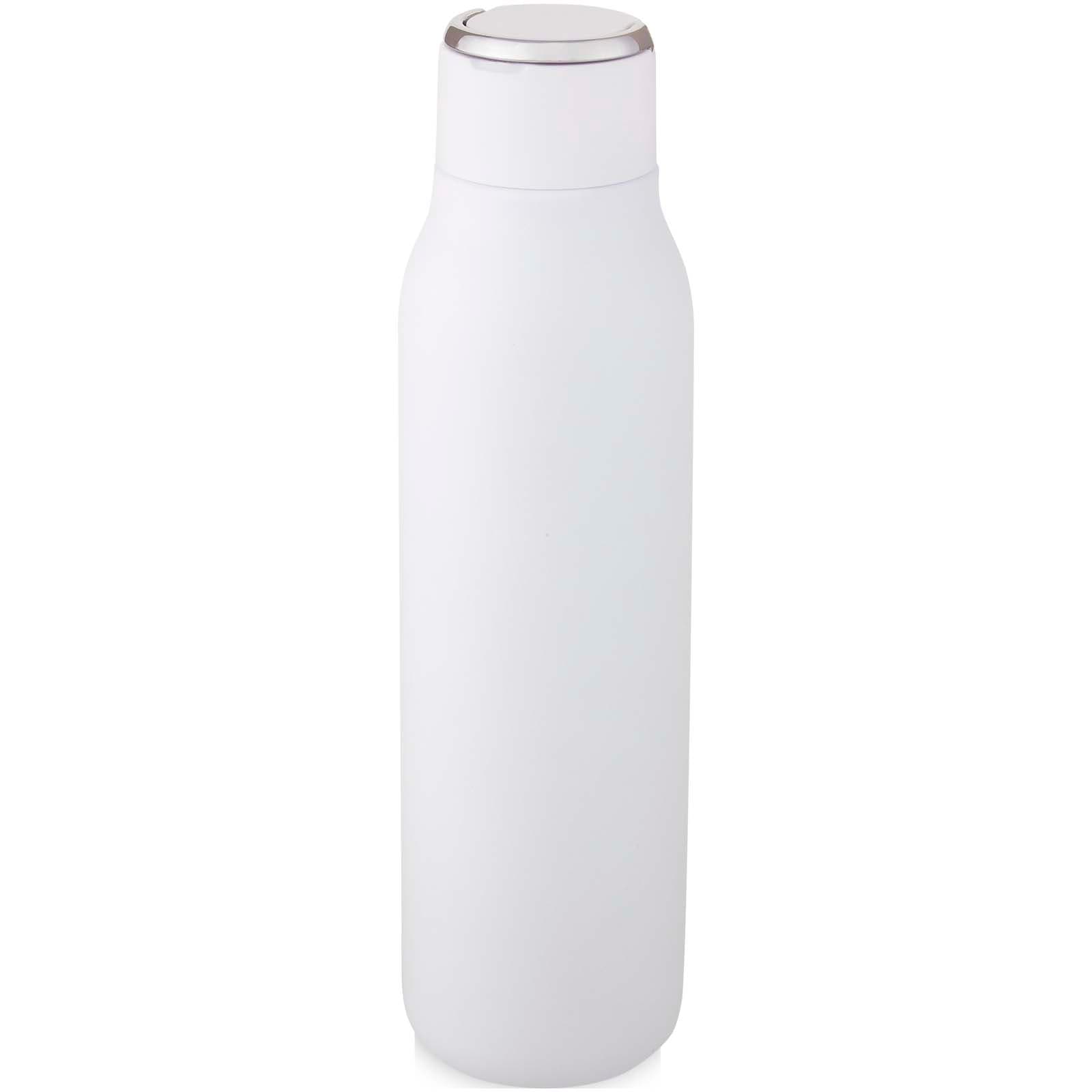 Marka 600 ml kobber vakuumisolert flaske med metalhempe, Hvit