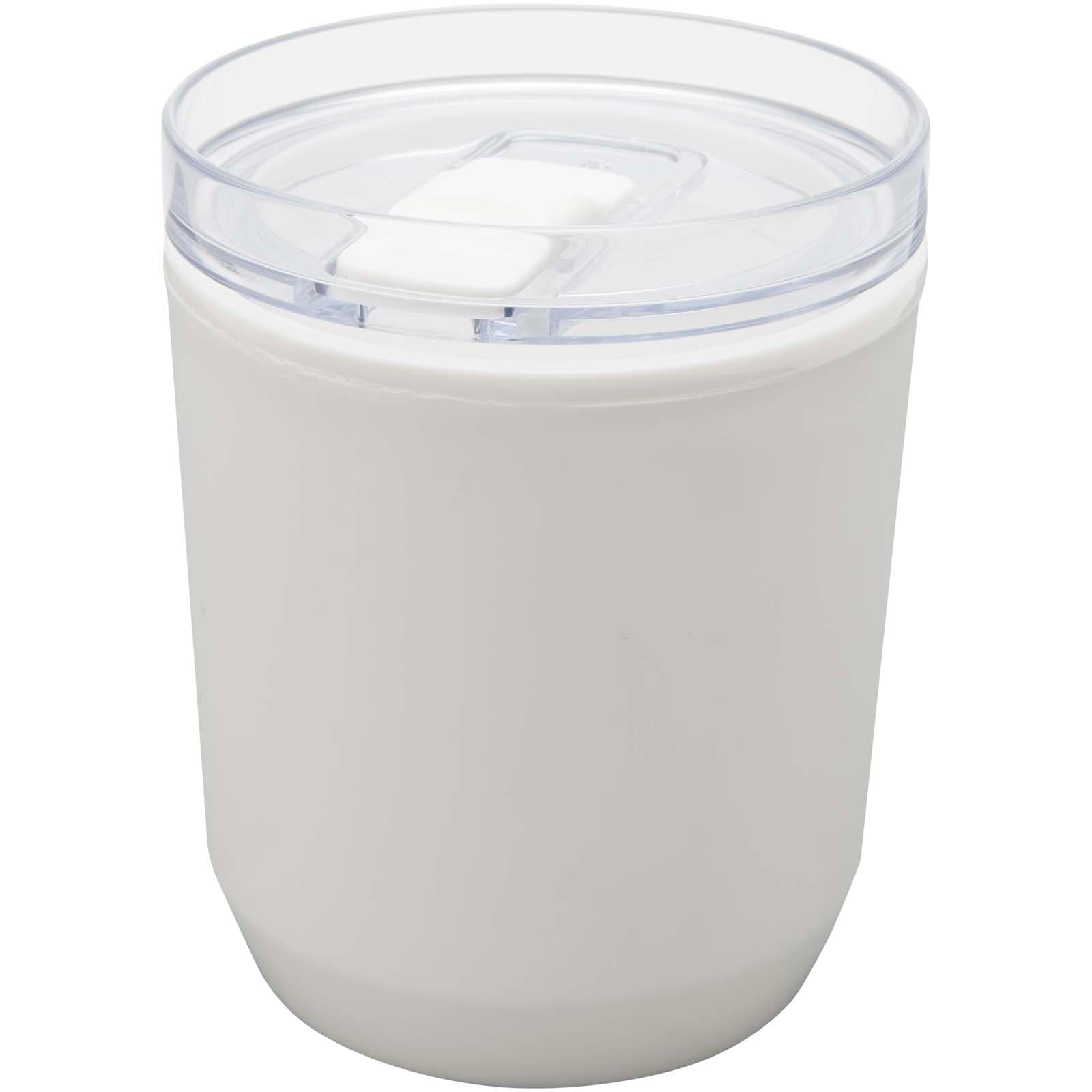 Hudson dobbelvegget termokopp av resirkulert plast, 180 ml, Hvit
