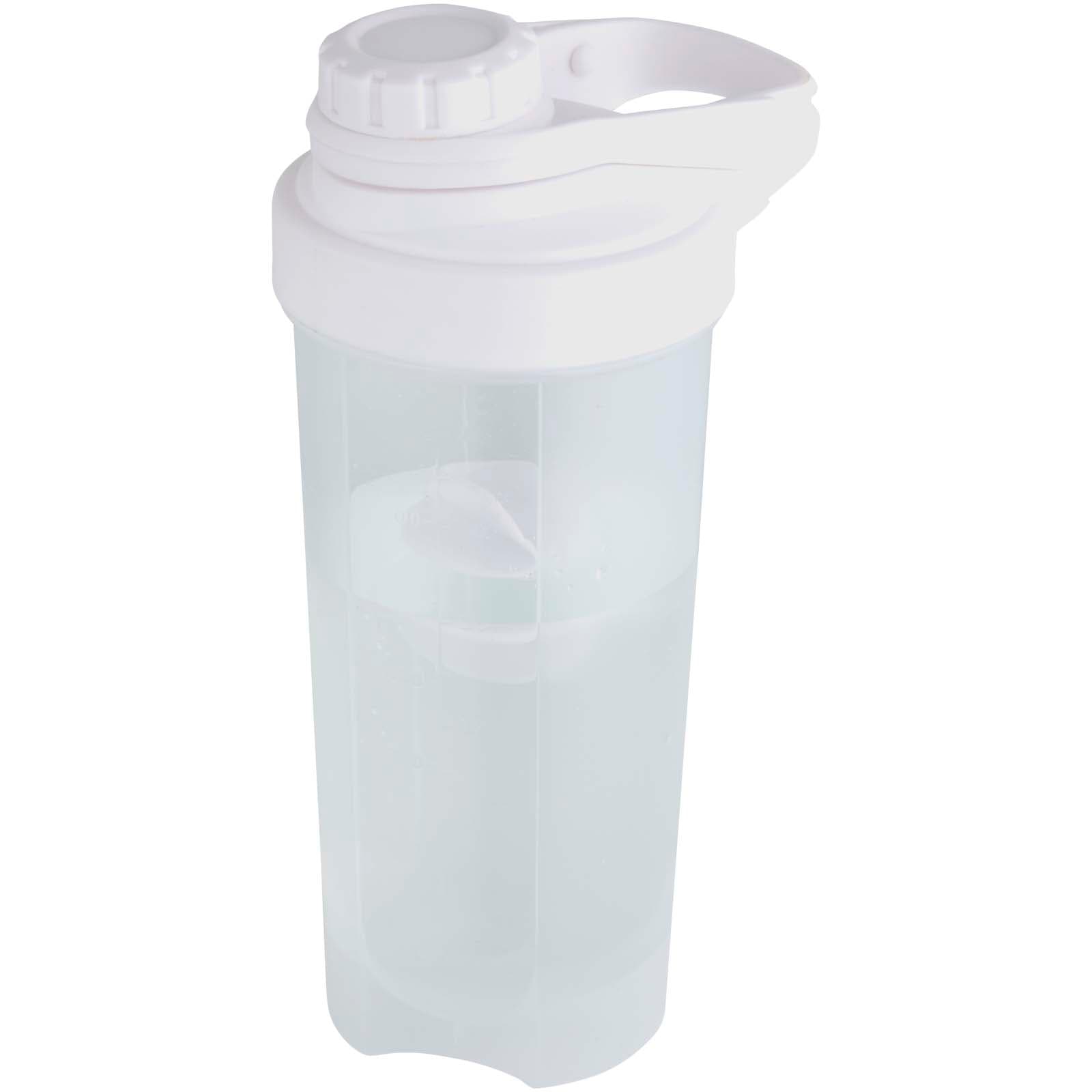 Forza sportsflaske med shakerball, 700 ml, Hvit
