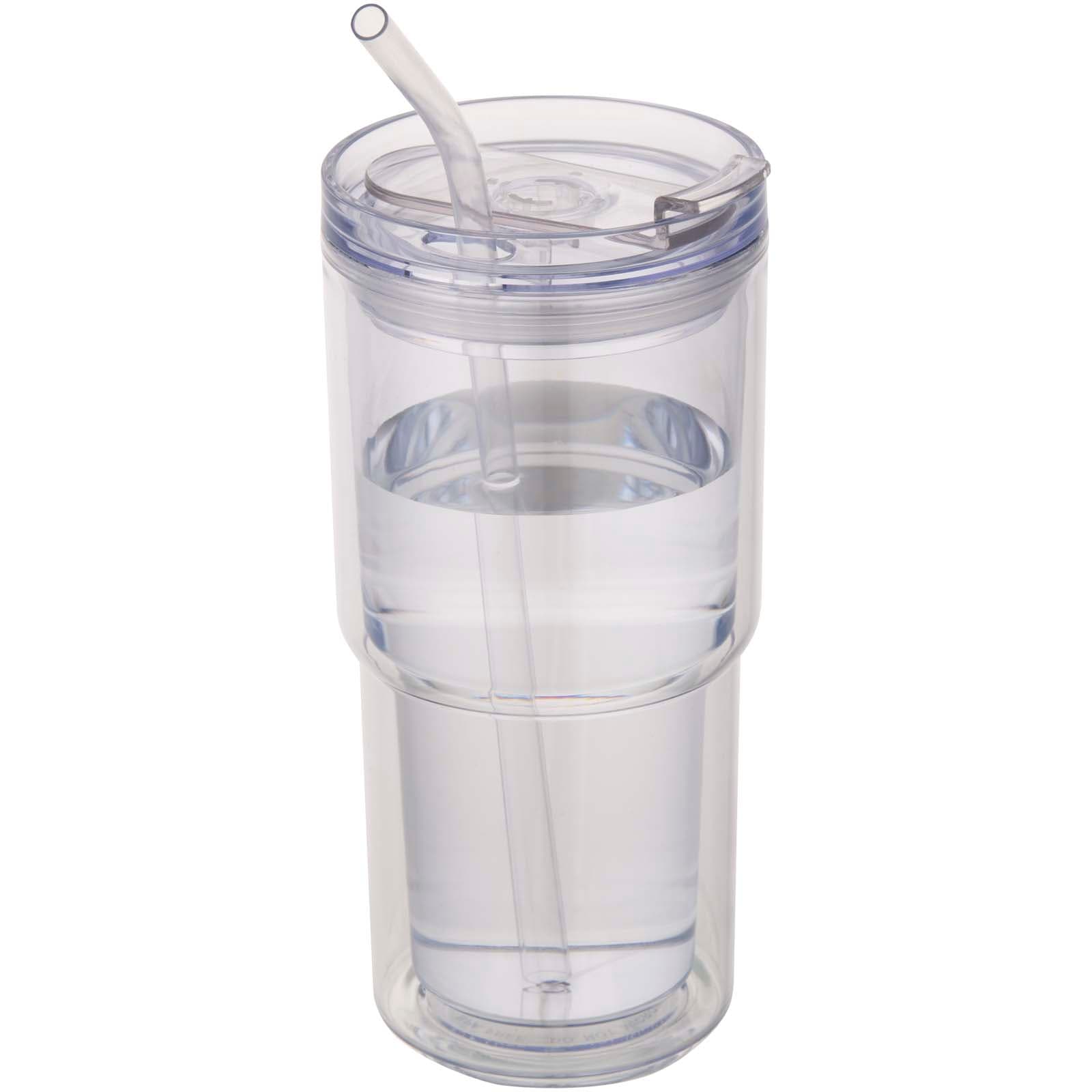 Archer 480 ml plastkrus med dobbel vegg, Transparent klar
