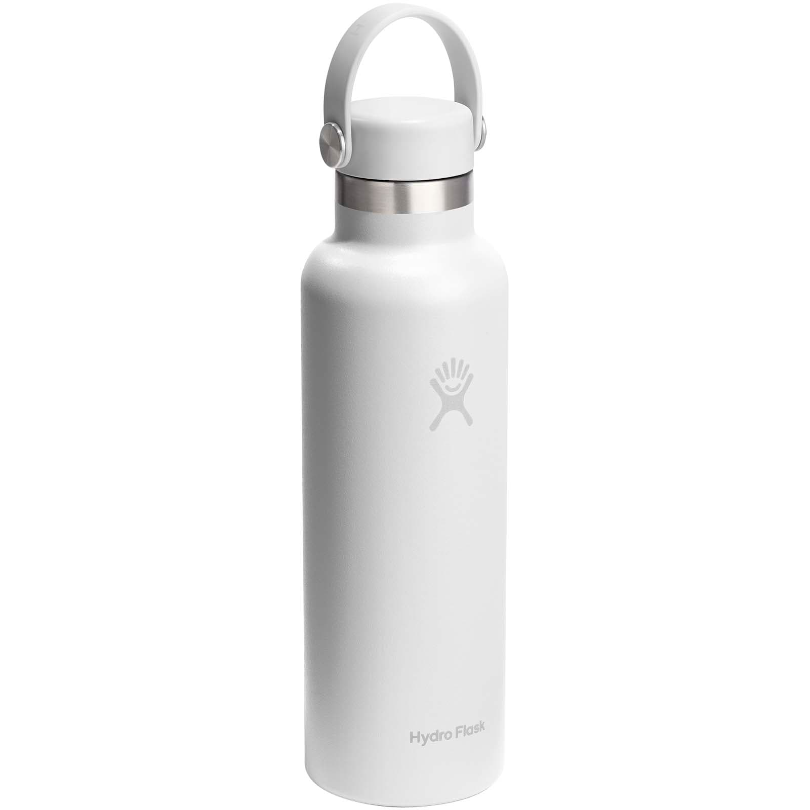 Hydra Flask Standard Mouth 621 ml isolert vannflaske i rustfritt stål, Hvit