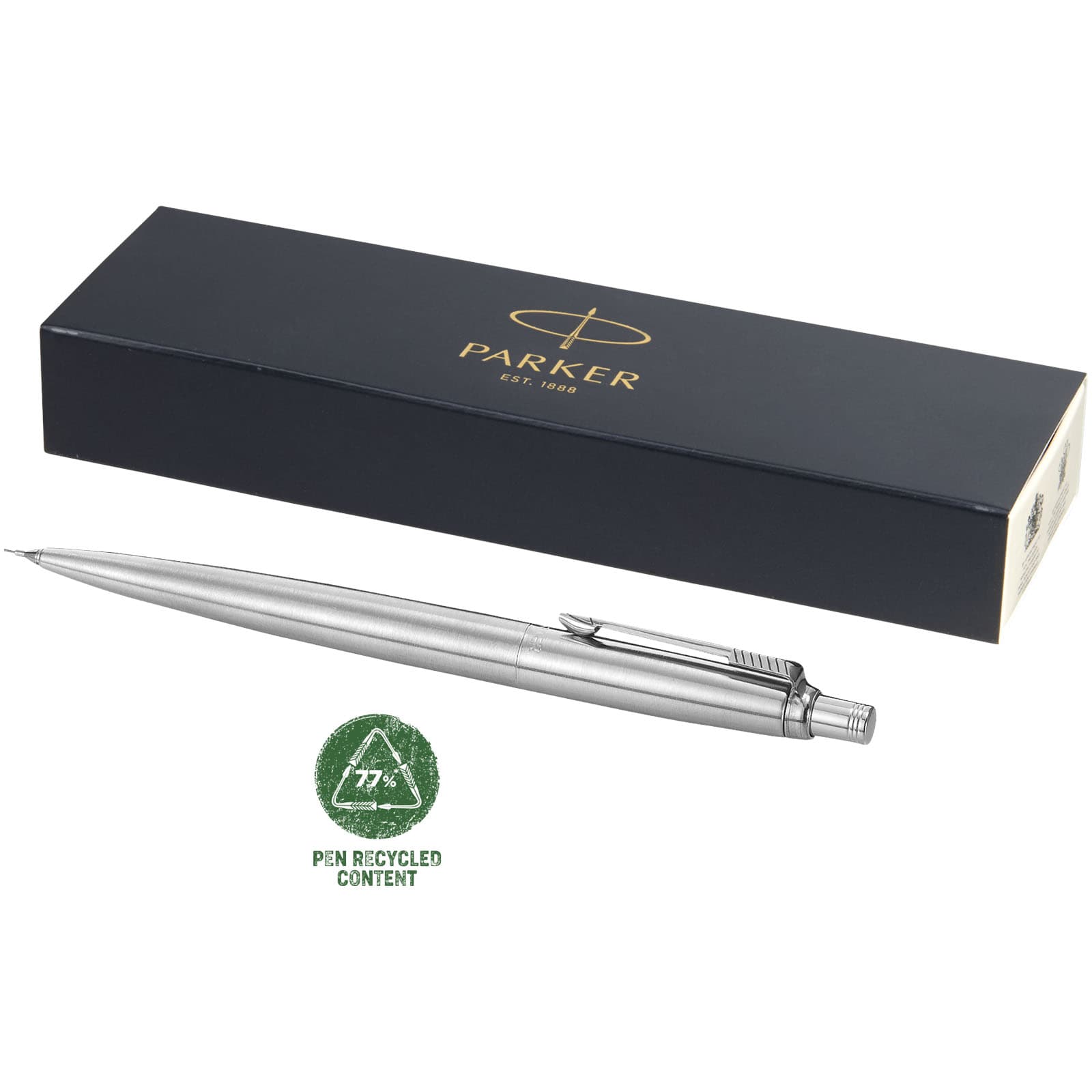 Parker Jotter mekanisk blyant med innebygd viskelær (svart blekk), Stål