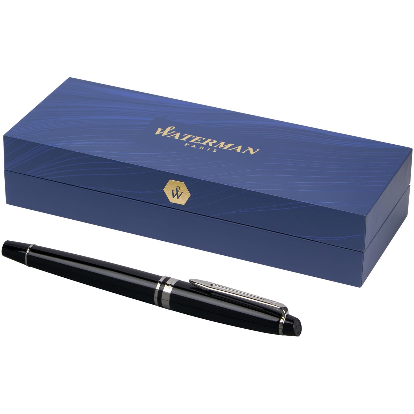 Waterman Expert rollerpenn (svart blekk), Solid svart