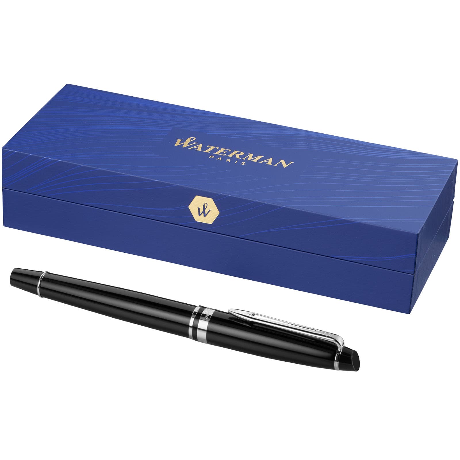 Waterman Expert fyllepenn (blått blekk), Solid svart