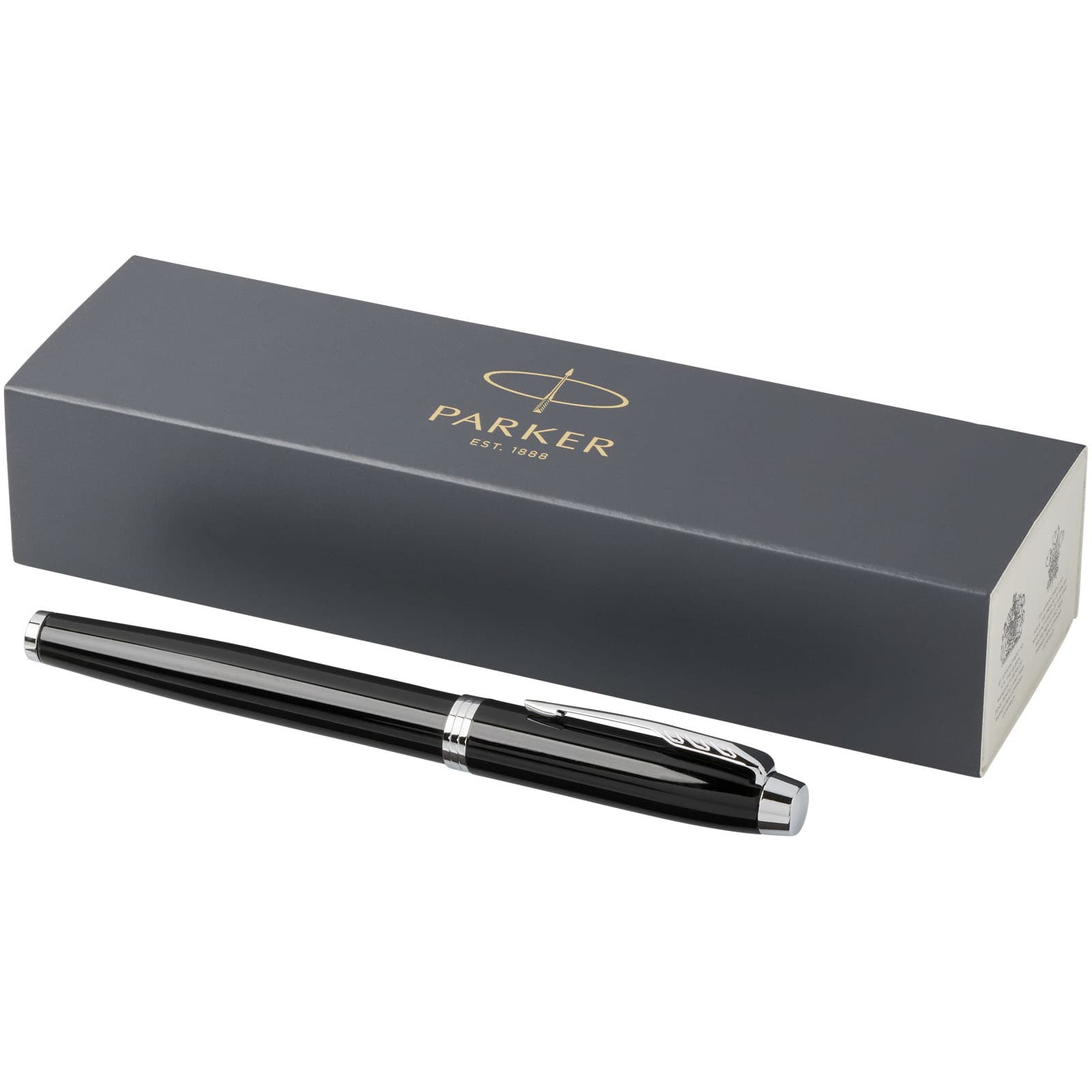 Parker IM rollerpenn (svart blekk), Solid svart