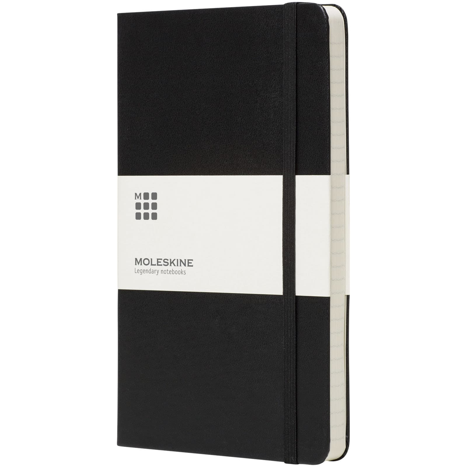 Moleskine Classic PK notatbok med stivt omslag – linjert, Solid svart