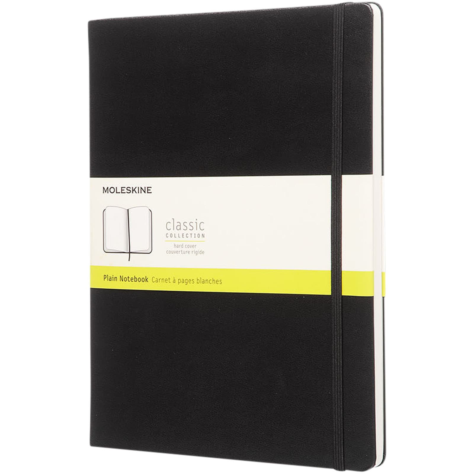 Classic XL notatbok med stivt omslag – vanlig, Solid svart