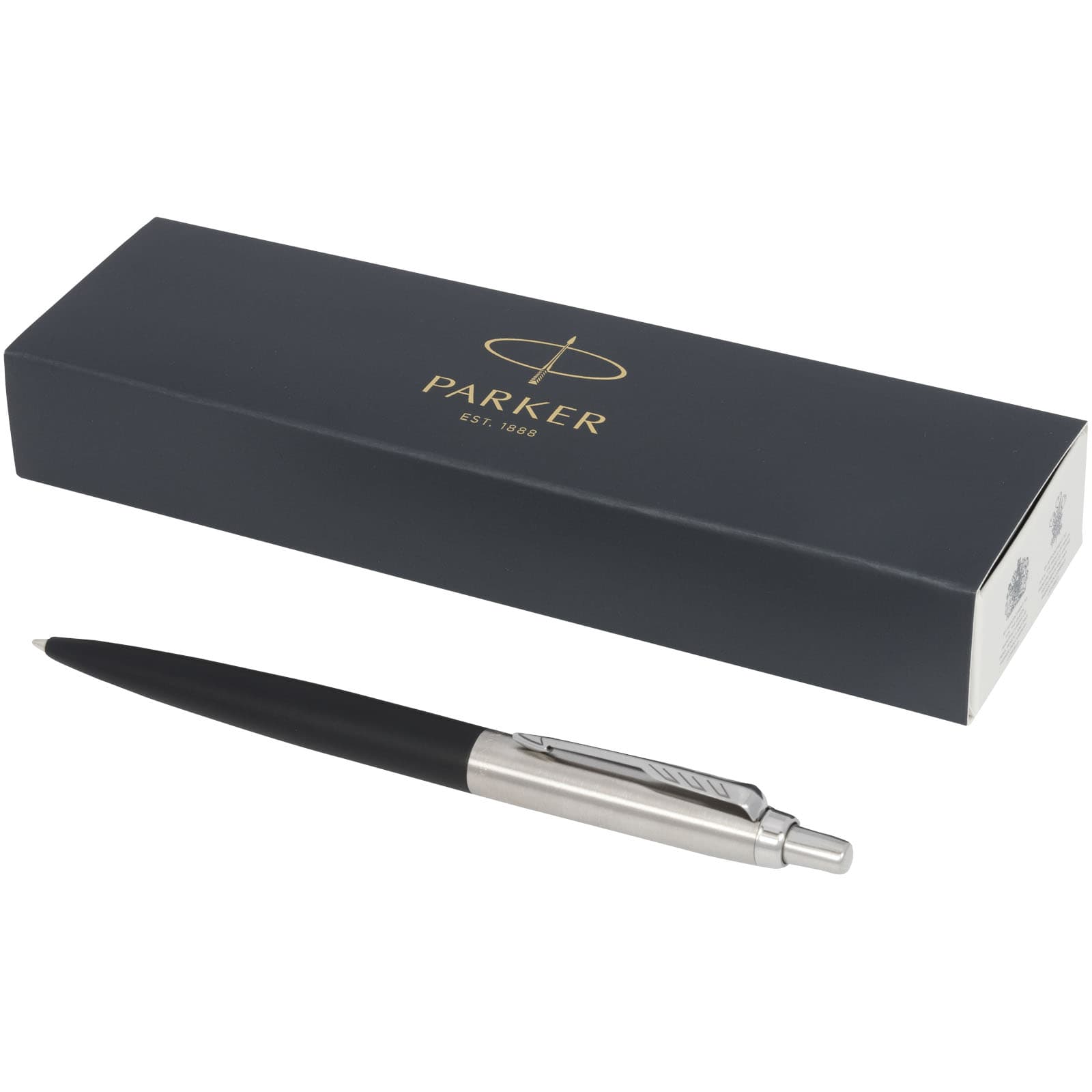 Parker Jotter XL matt kulepenn med detaljer i krom (blått blekk), Solid svart