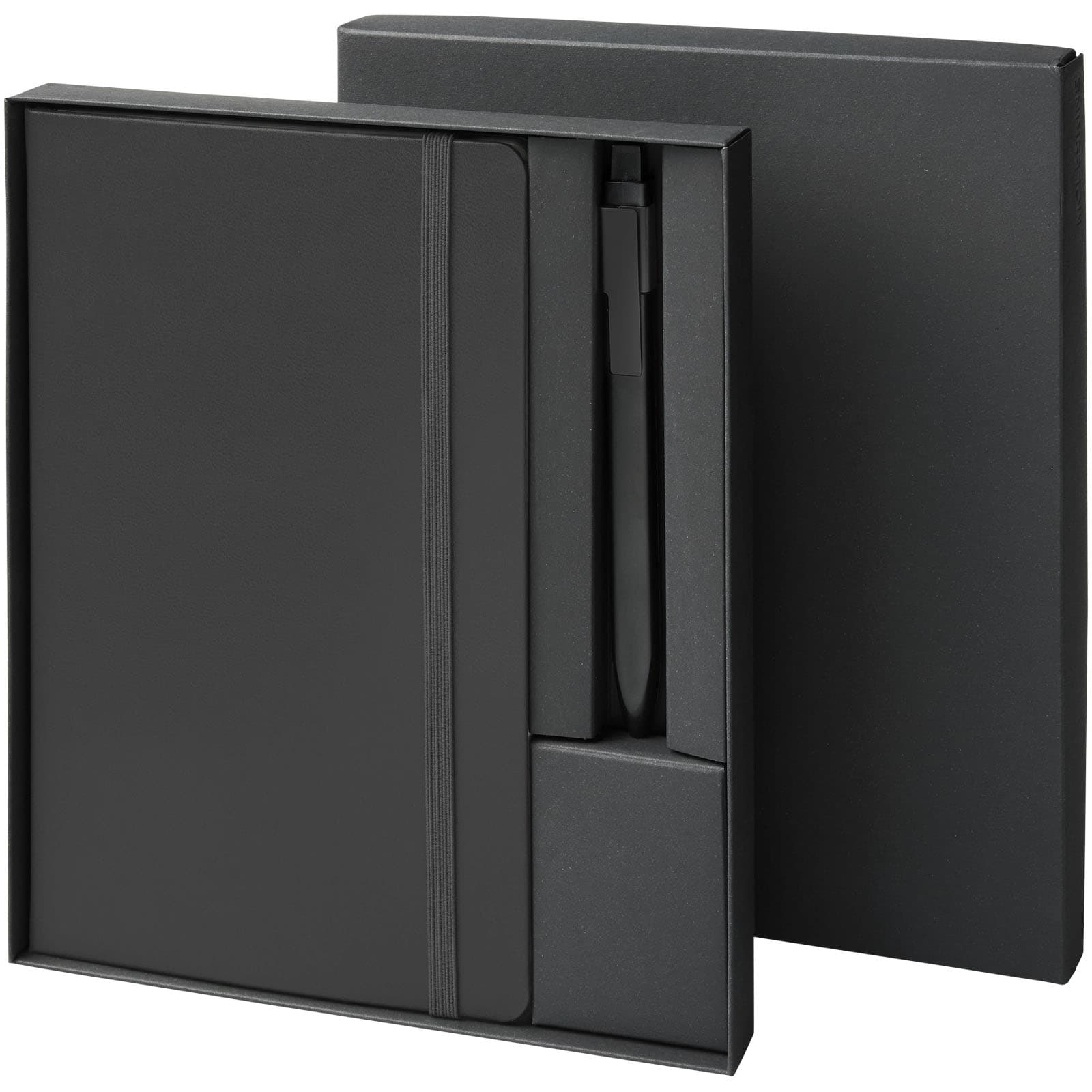 Moleskine notatblokk og penn i gavesett, Solid svart