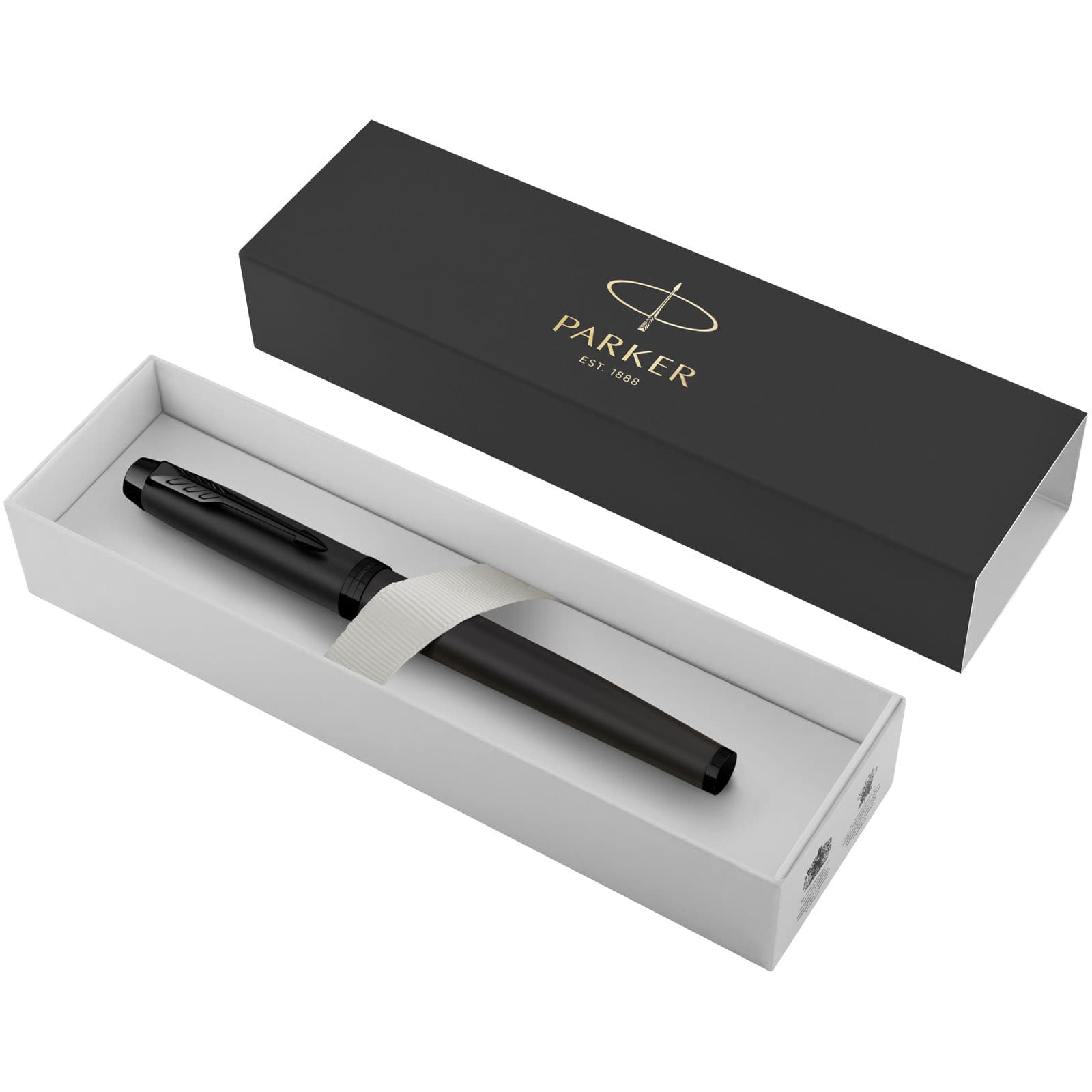 Parker IM akromatisk roller ball (svart blekk), Solid svart