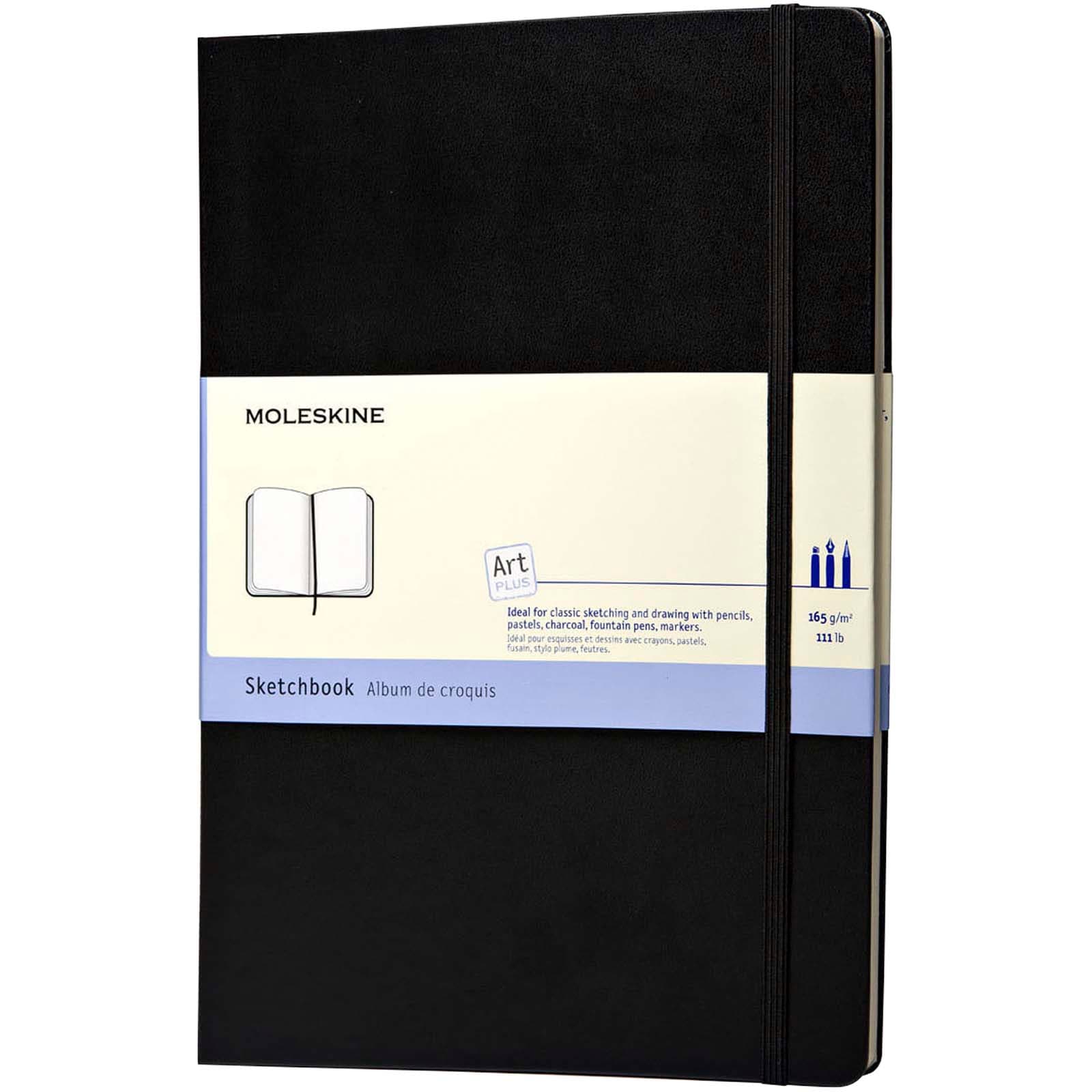 Moleskine A4 skissebok, Solid svart