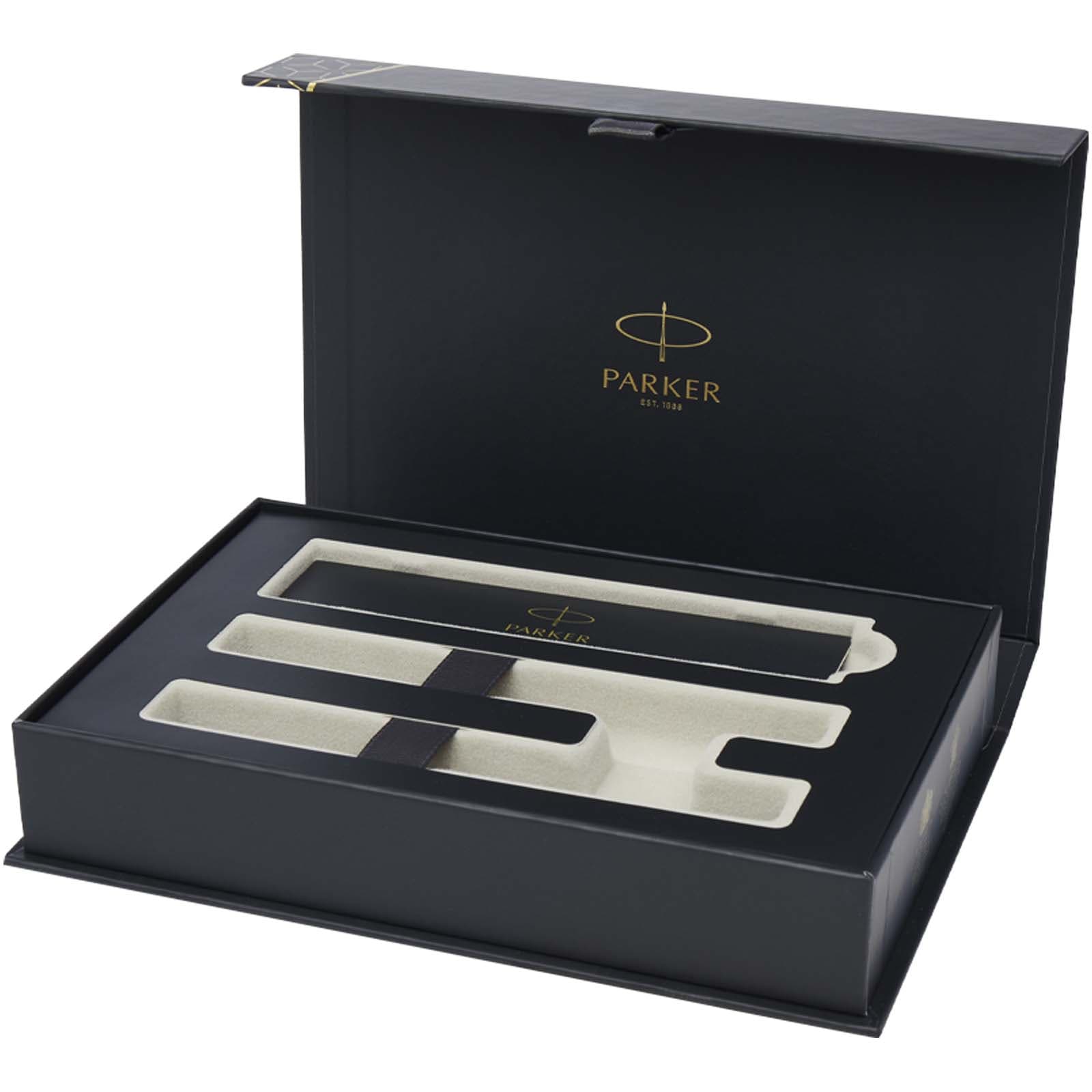 Parker IM Essentials sett med rollerball- og kulepenn – svart, Solid svart