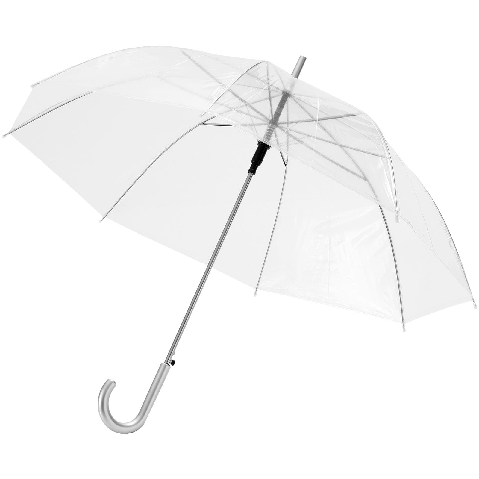 Kate 23" transparent automatisk paraply, Transparent hvit