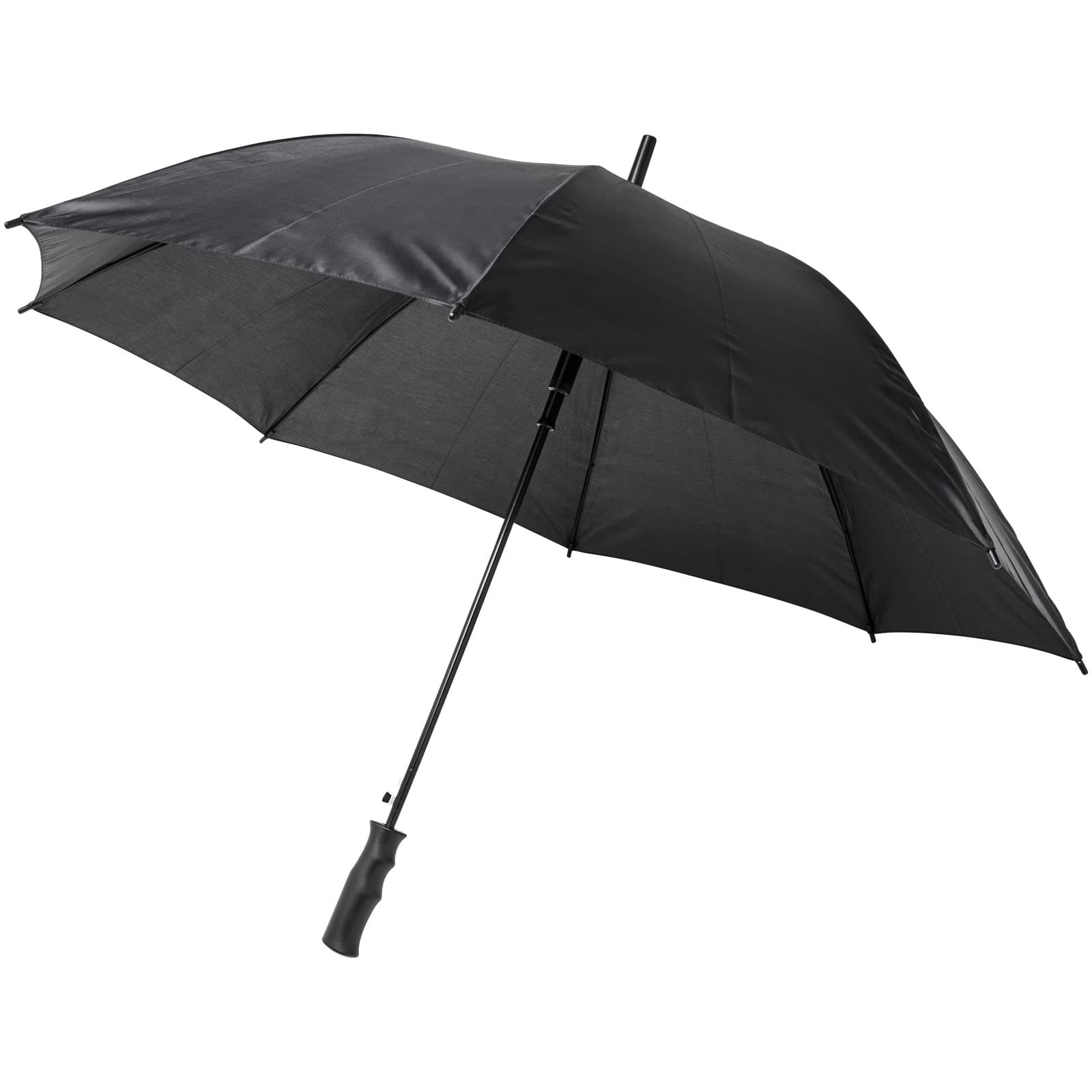 Bella 23" vindtett paraply som åpnes automatisk, Solid svart