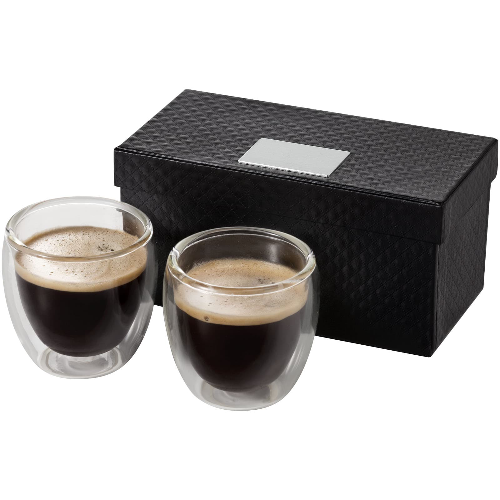 Boda espressokoppsett med 2 deler, Transparent