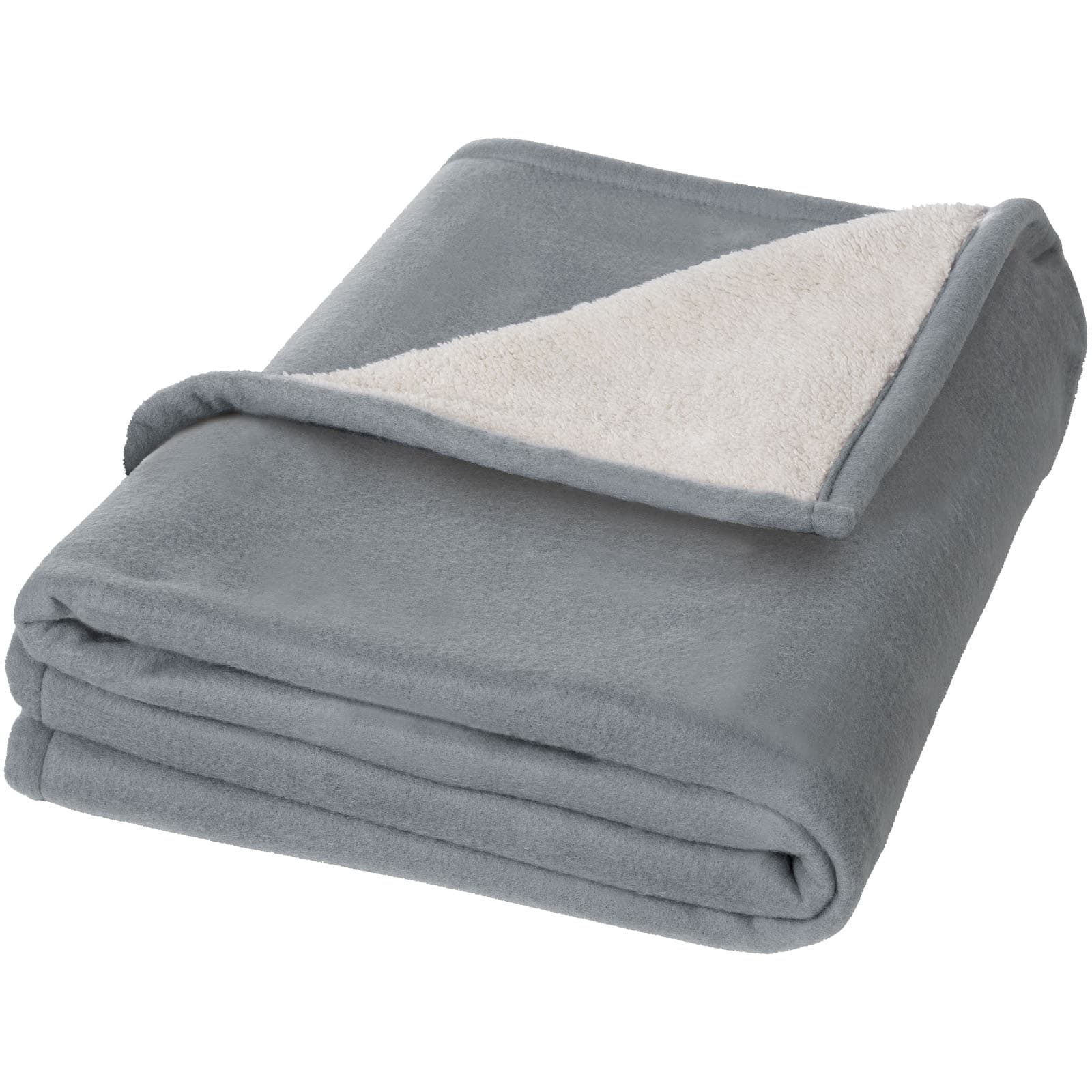Springwood myk fleece og sherpapledd, Grå