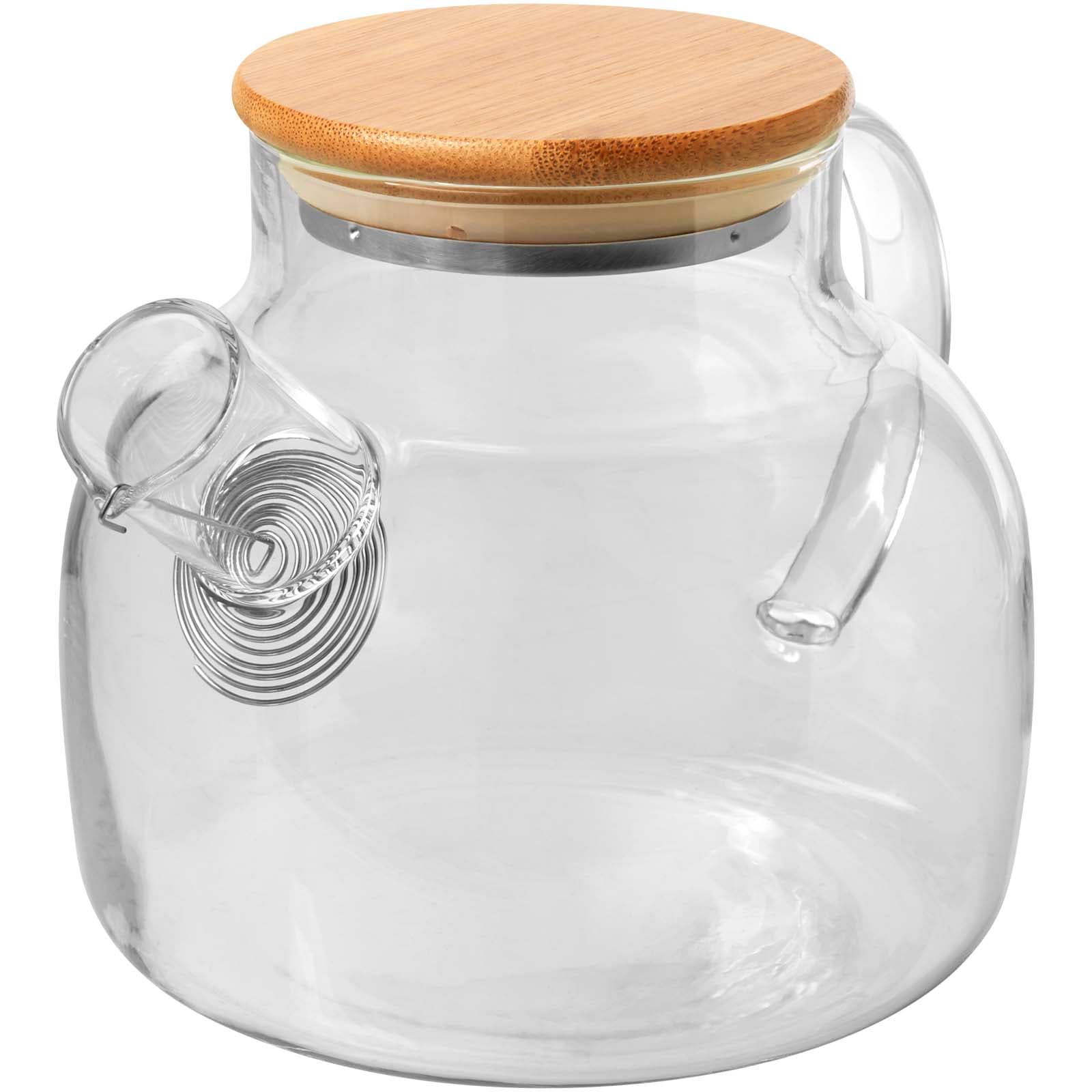 Zen tekanne med sil og bambuslokk, Transparent