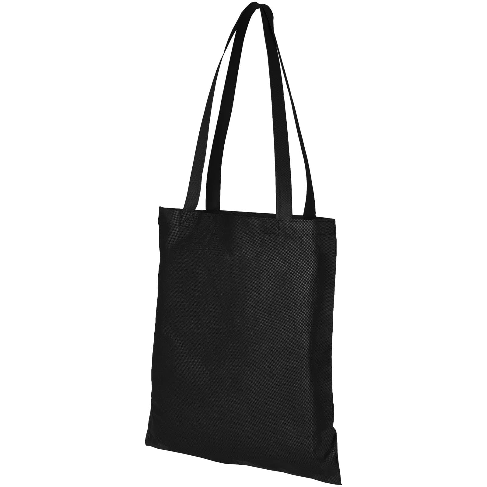 Zeus non woven handlenett 6L, Solid svart