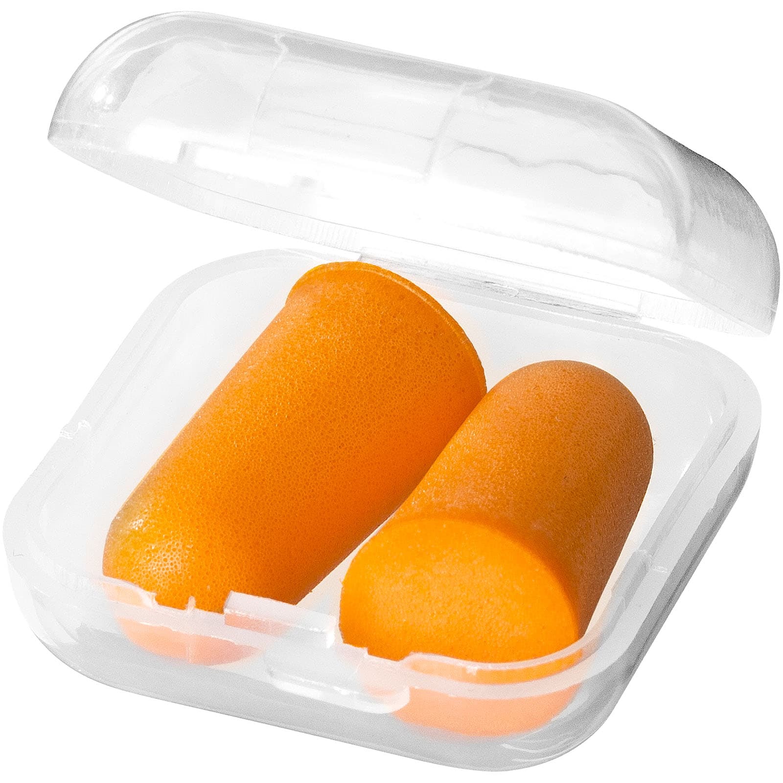 Traveler ørepropper i etui, Oransje
