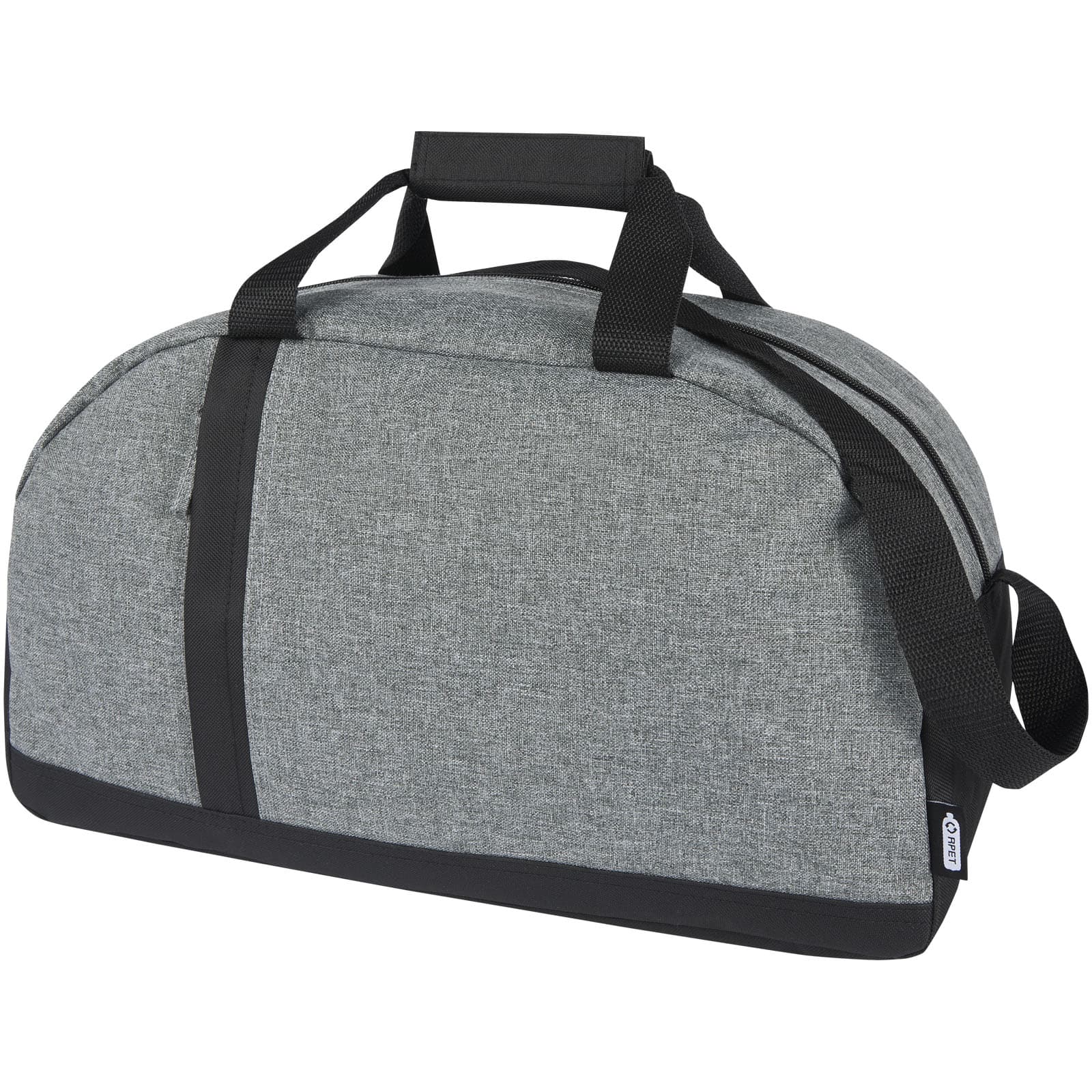 Reclaim GRS resirkulert tofarget sports duffelbag, 21 l, Solid svart