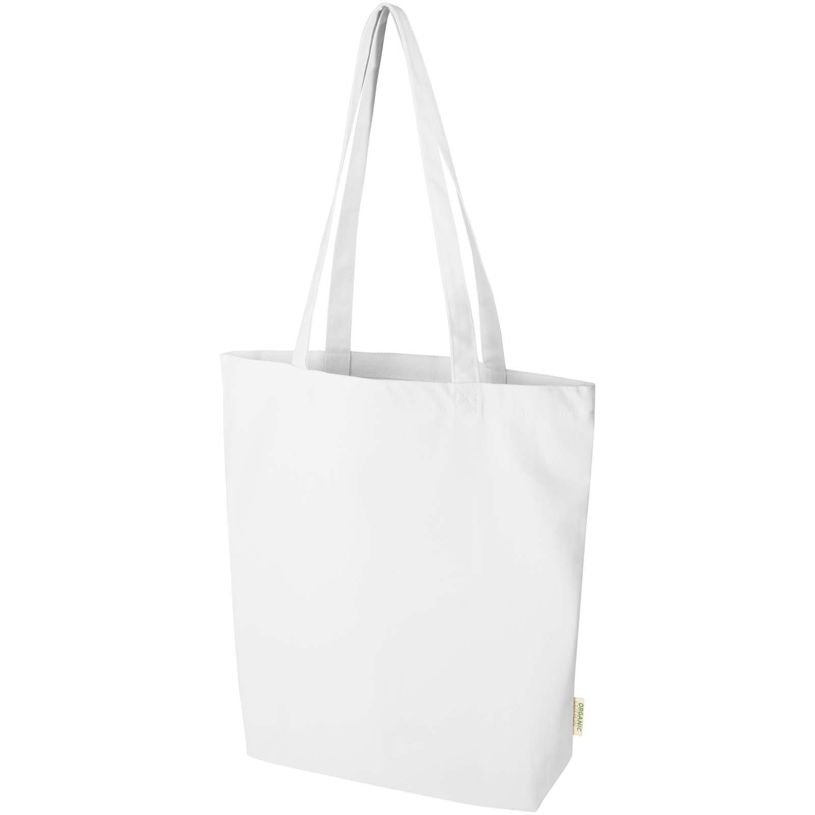 Odisha handlenett med bred bunn av 180 g/m² økologisk OCS, 11 L