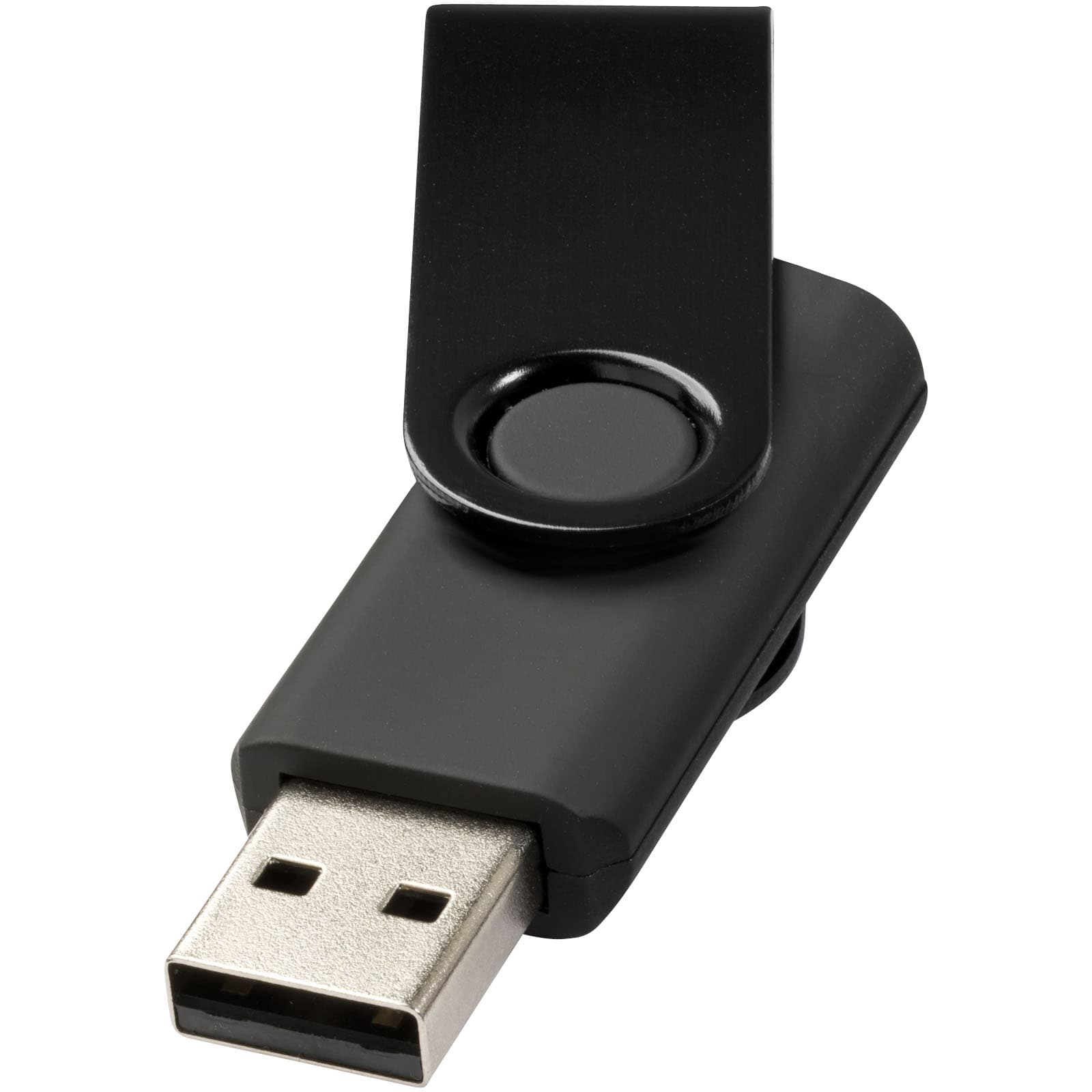 Rotate-metallic 4GB USB-minne, Solid svart